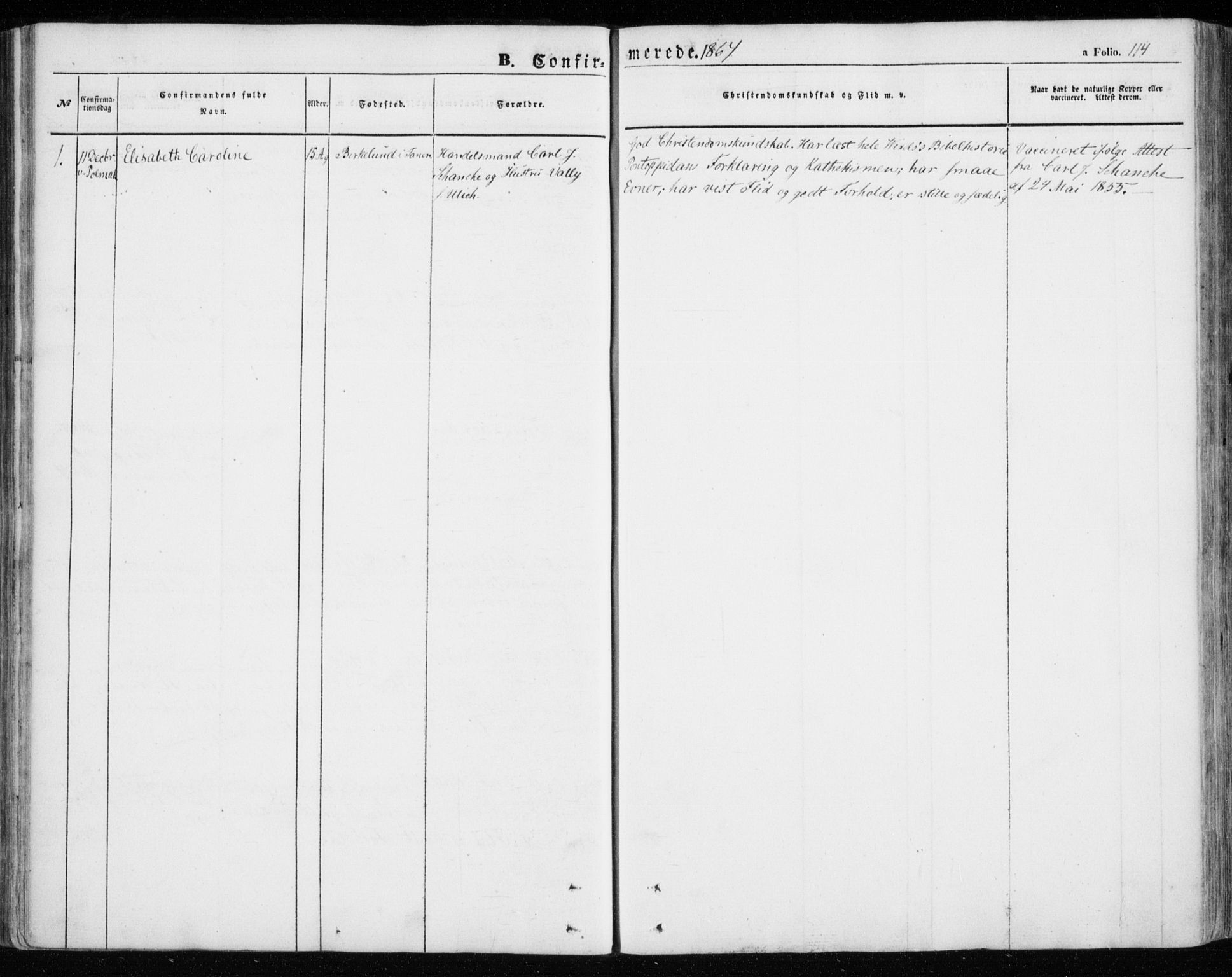 Nesseby sokneprestkontor, SATØ/S-1330/H/Ha/L0002kirke: Parish register (official) no. 2, 1856-1864, p. 114