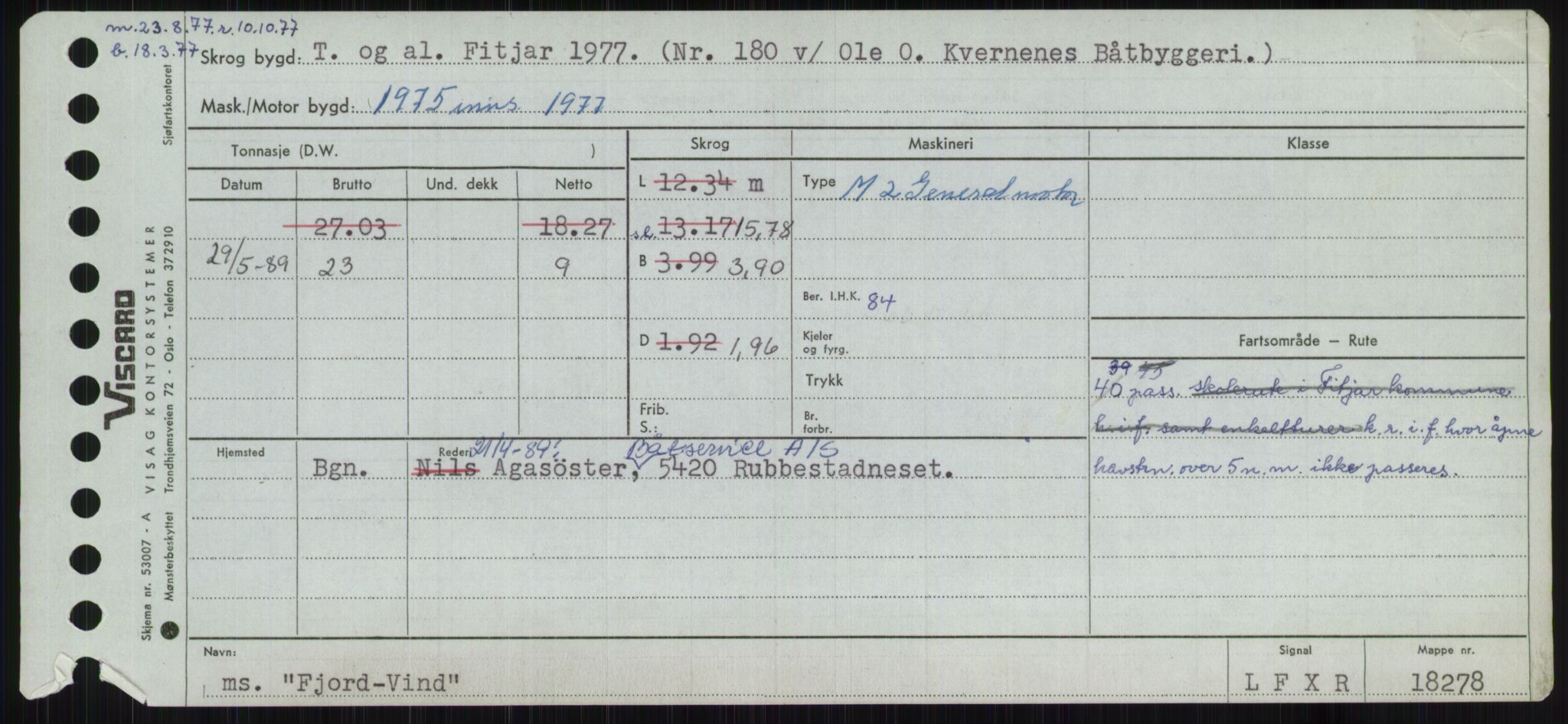 Sjøfartsdirektoratet med forløpere, Skipsmålingen, AV/RA-S-1627/H/Ha/L0002/0001: Fartøy, Eik-Hill / Fartøy, Eik-F, p. 499