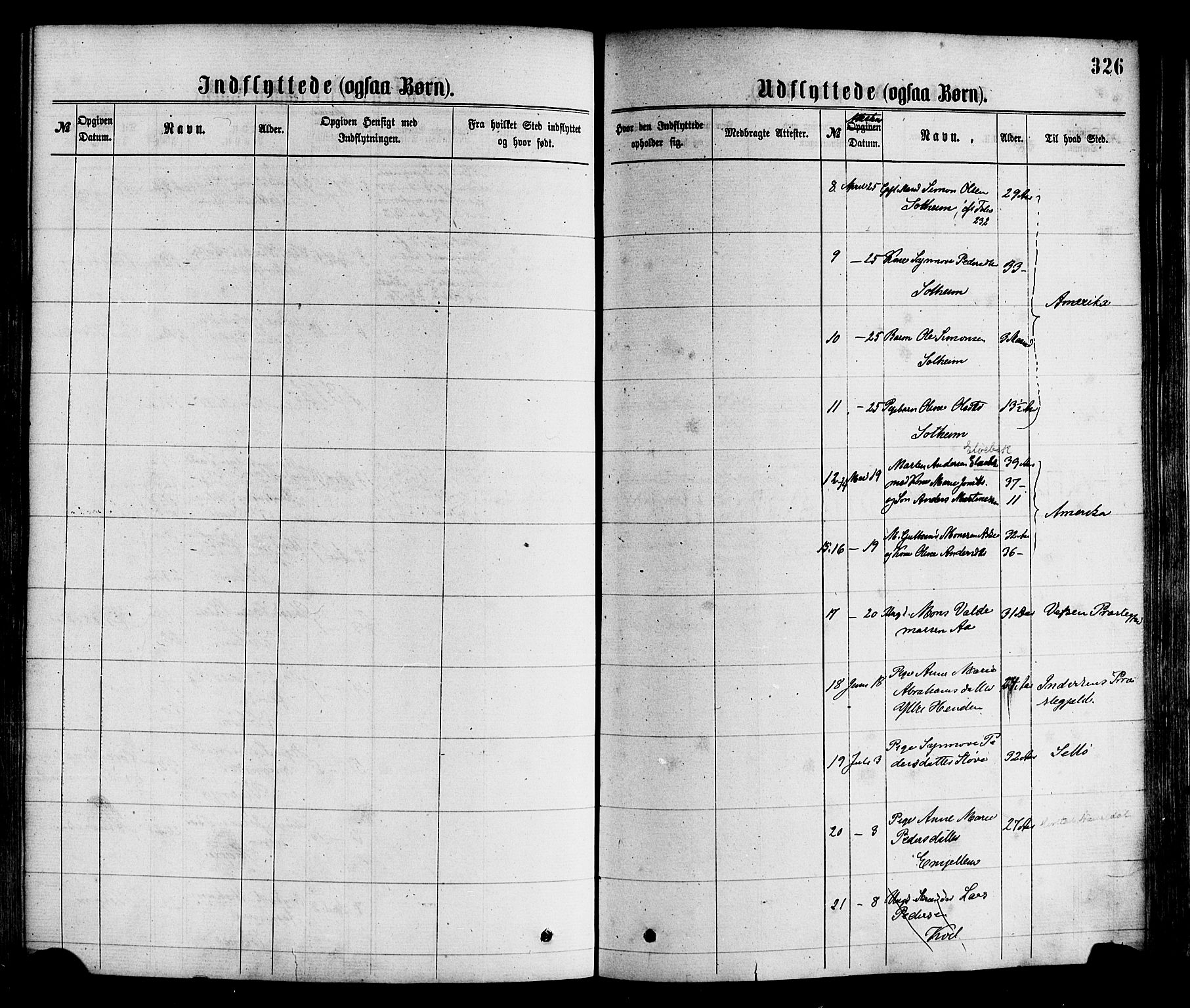 Gloppen sokneprestembete, SAB/A-80101/H/Haa/Haaa/L0010: Parish register (official) no. A 10, 1871-1884, p. 326