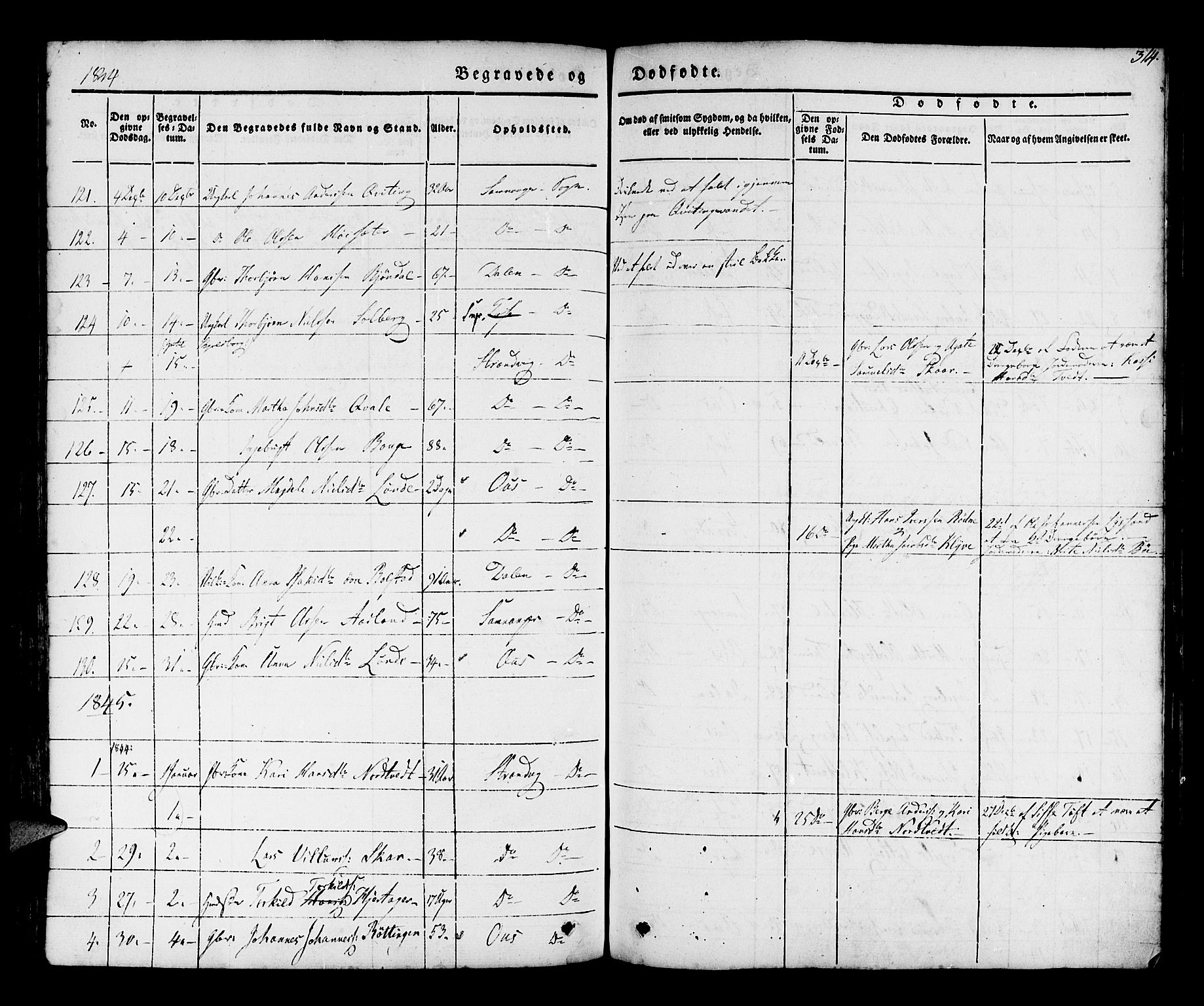 Os sokneprestembete, SAB/A-99929: Parish register (official) no. A 15, 1839-1851, p. 314
