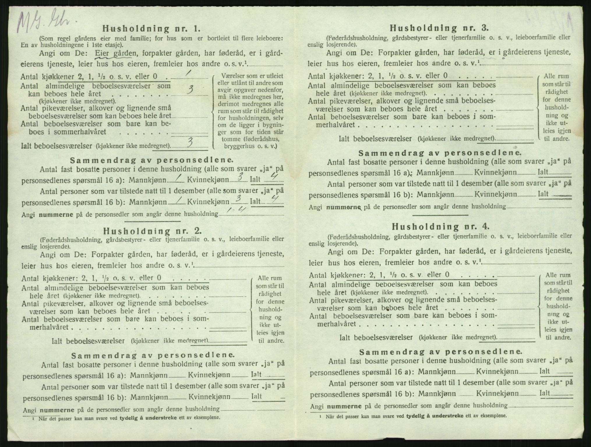 SAKO, 1920 census for Brunlanes, 1920, p. 1198