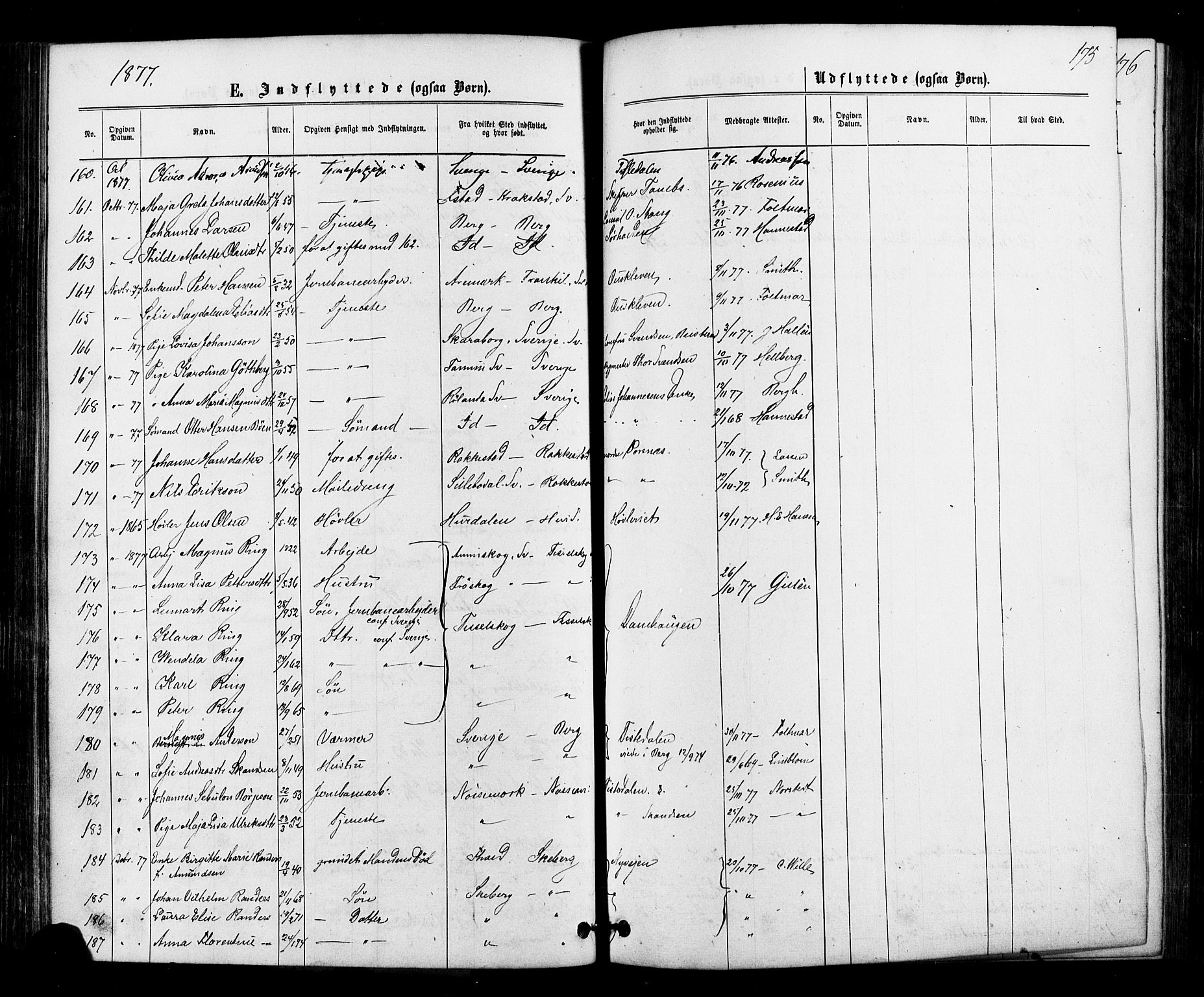 Halden prestekontor Kirkebøker, AV/SAO-A-10909/F/Fa/L0010: Parish register (official) no. I 10, 1866-1877, p. 175