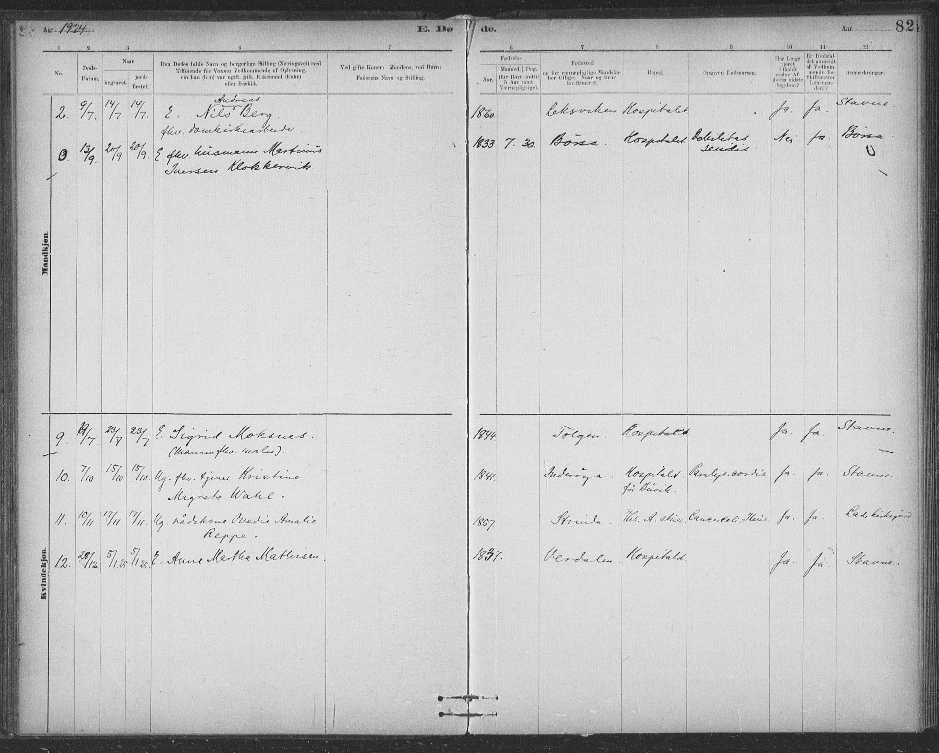 Ministerialprotokoller, klokkerbøker og fødselsregistre - Sør-Trøndelag, SAT/A-1456/623/L0470: Parish register (official) no. 623A04, 1884-1938, p. 82