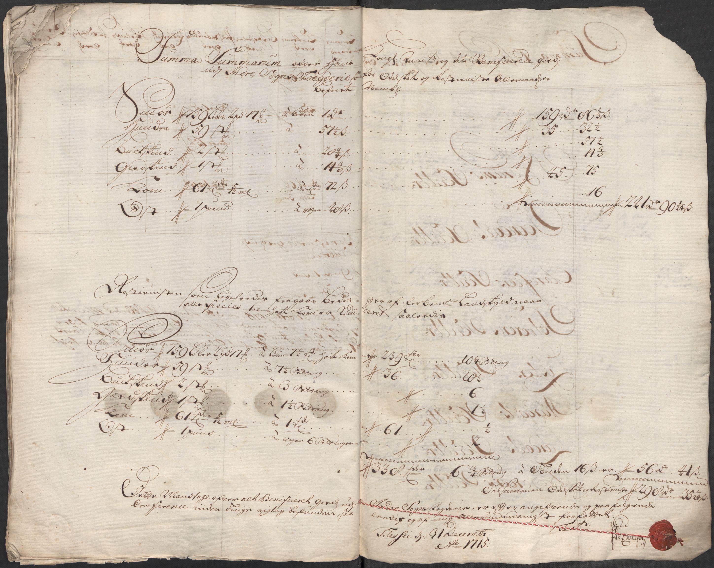 Rentekammeret inntil 1814, Reviderte regnskaper, Fogderegnskap, AV/RA-EA-4092/R52/L3320: Fogderegnskap Sogn, 1715-1716, p. 336