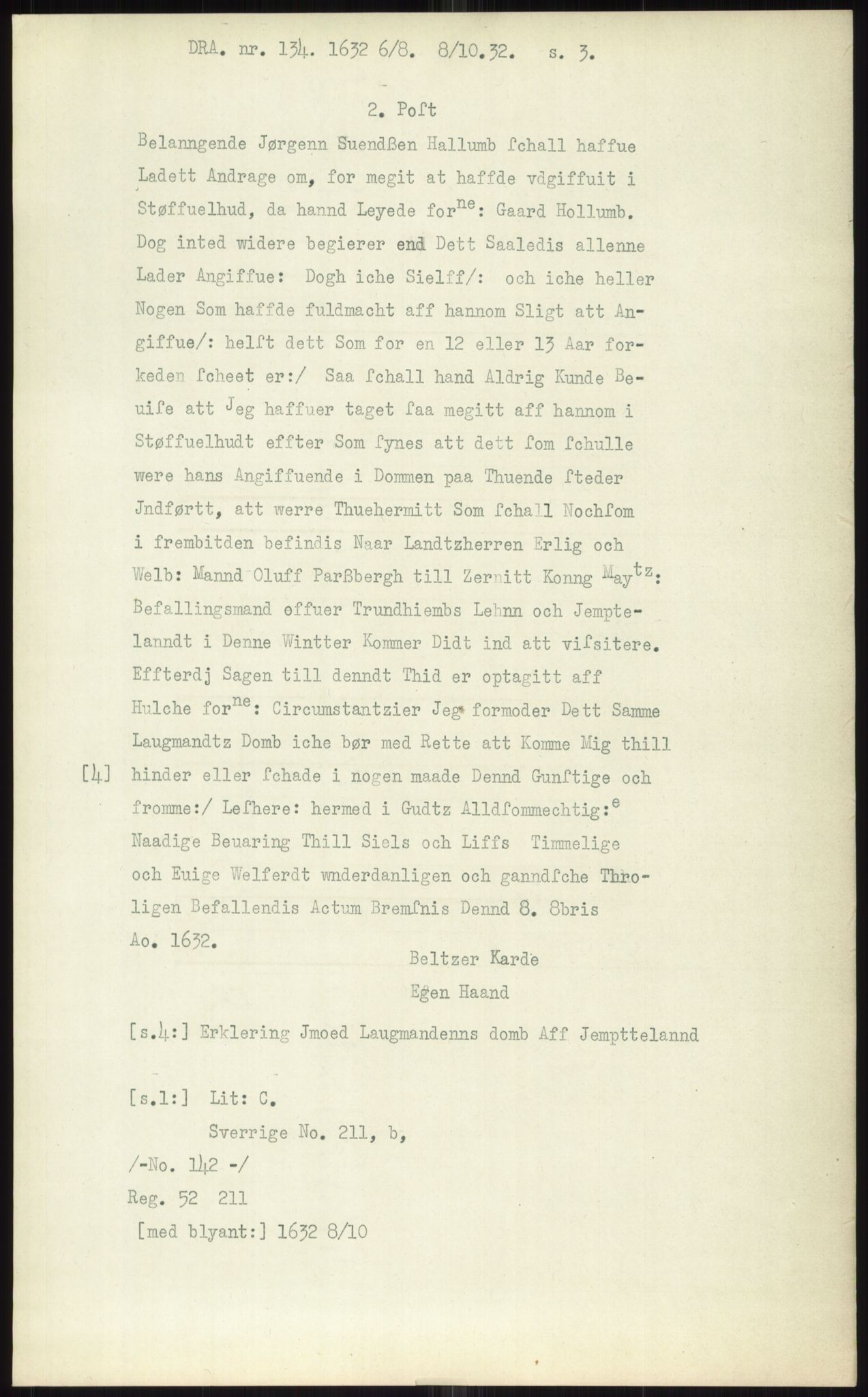 Samlinger til kildeutgivelse, Diplomavskriftsamlingen, AV/RA-EA-4053/H/Ha, p. 3443