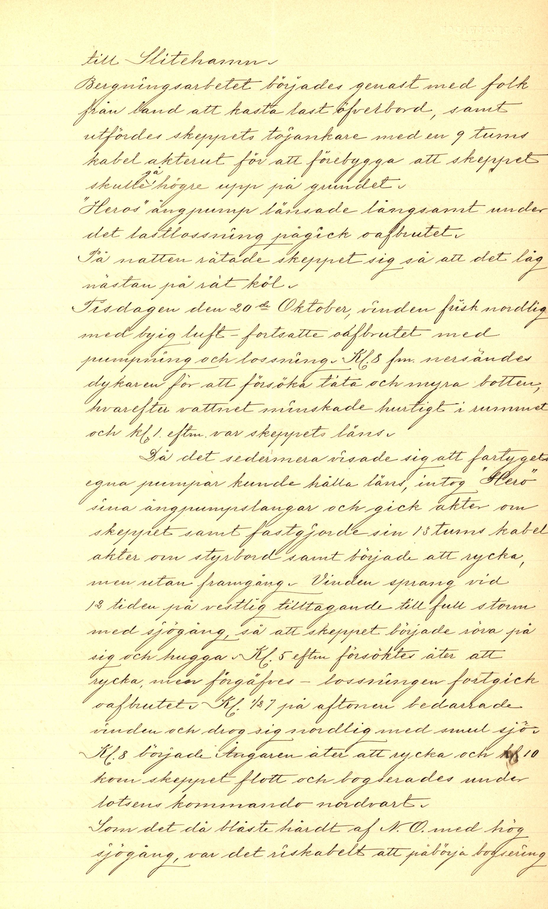 Pa 63 - Østlandske skibsassuranceforening, VEMU/A-1079/G/Ga/L0018/0010: Havaridokumenter / Tagal, Vesta, Tordenskjold av Bergen, Tordenskjold av Kristiansand, 1885, p. 42