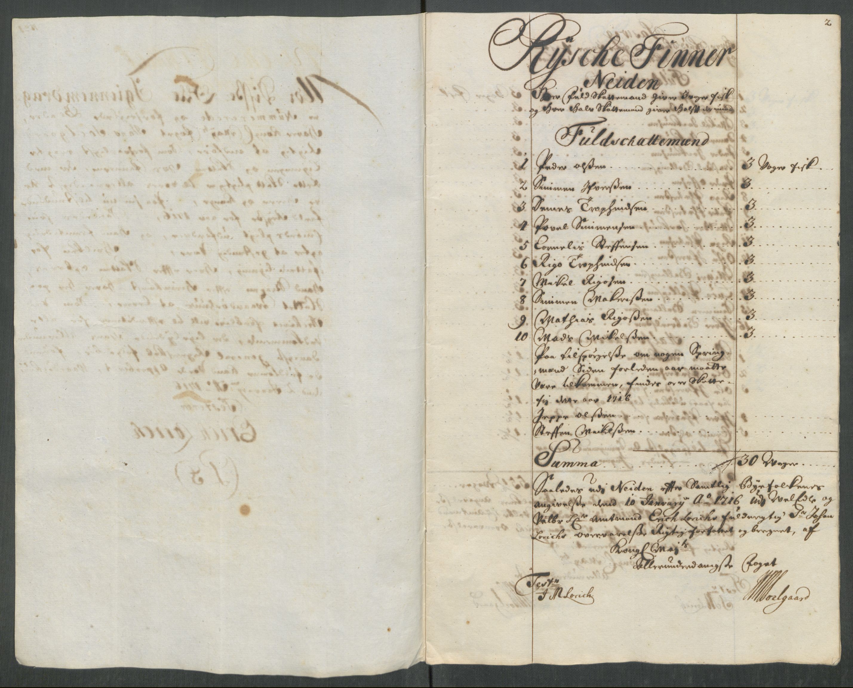 Rentekammeret inntil 1814, Reviderte regnskaper, Fogderegnskap, AV/RA-EA-4092/R69/L4857: Fogderegnskap Finnmark/Vardøhus, 1716-1718, p. 20