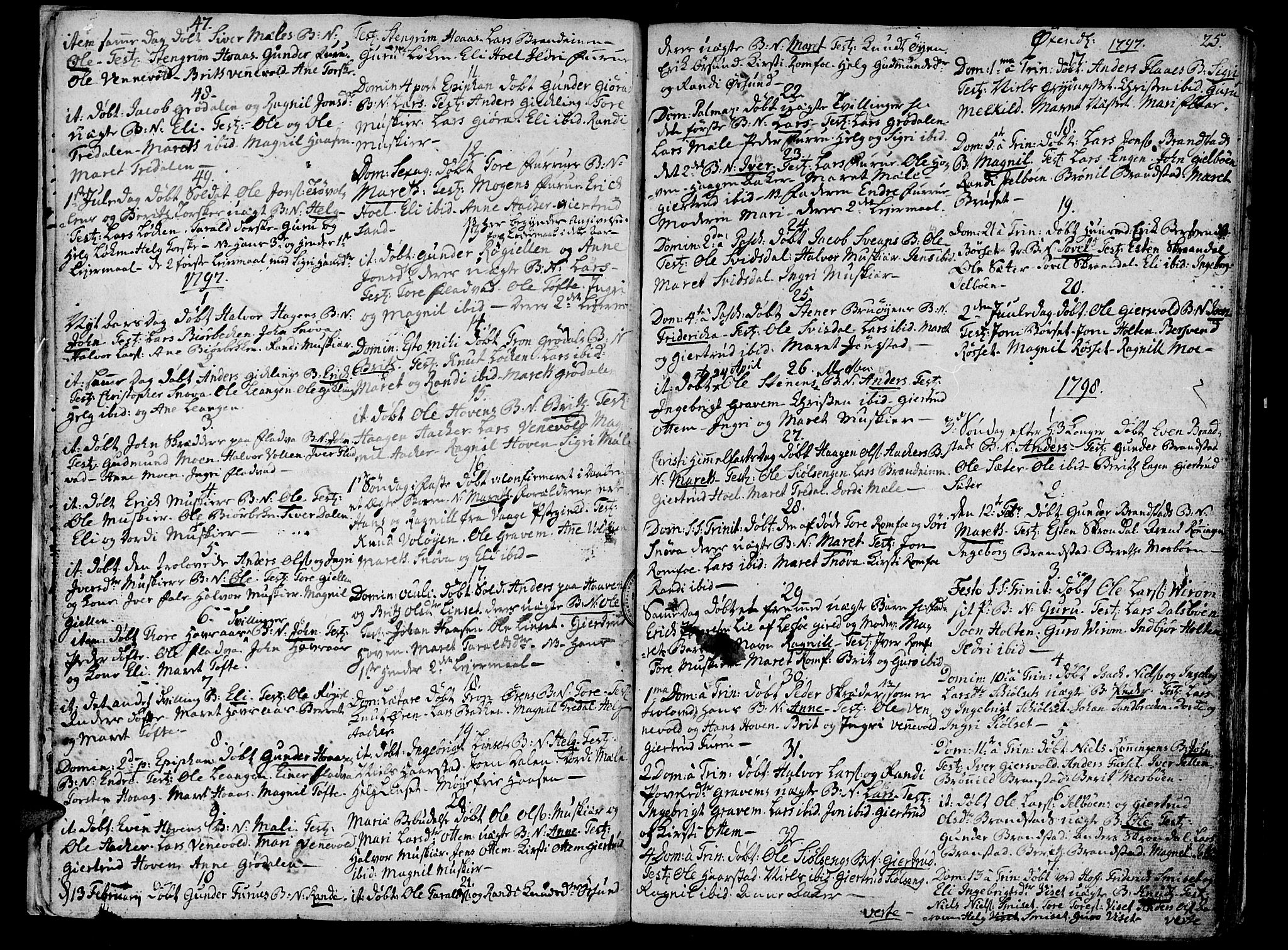 Ministerialprotokoller, klokkerbøker og fødselsregistre - Møre og Romsdal, SAT/A-1454/590/L1008: Parish register (official) no. 590A02, 1794-1820, p. 25