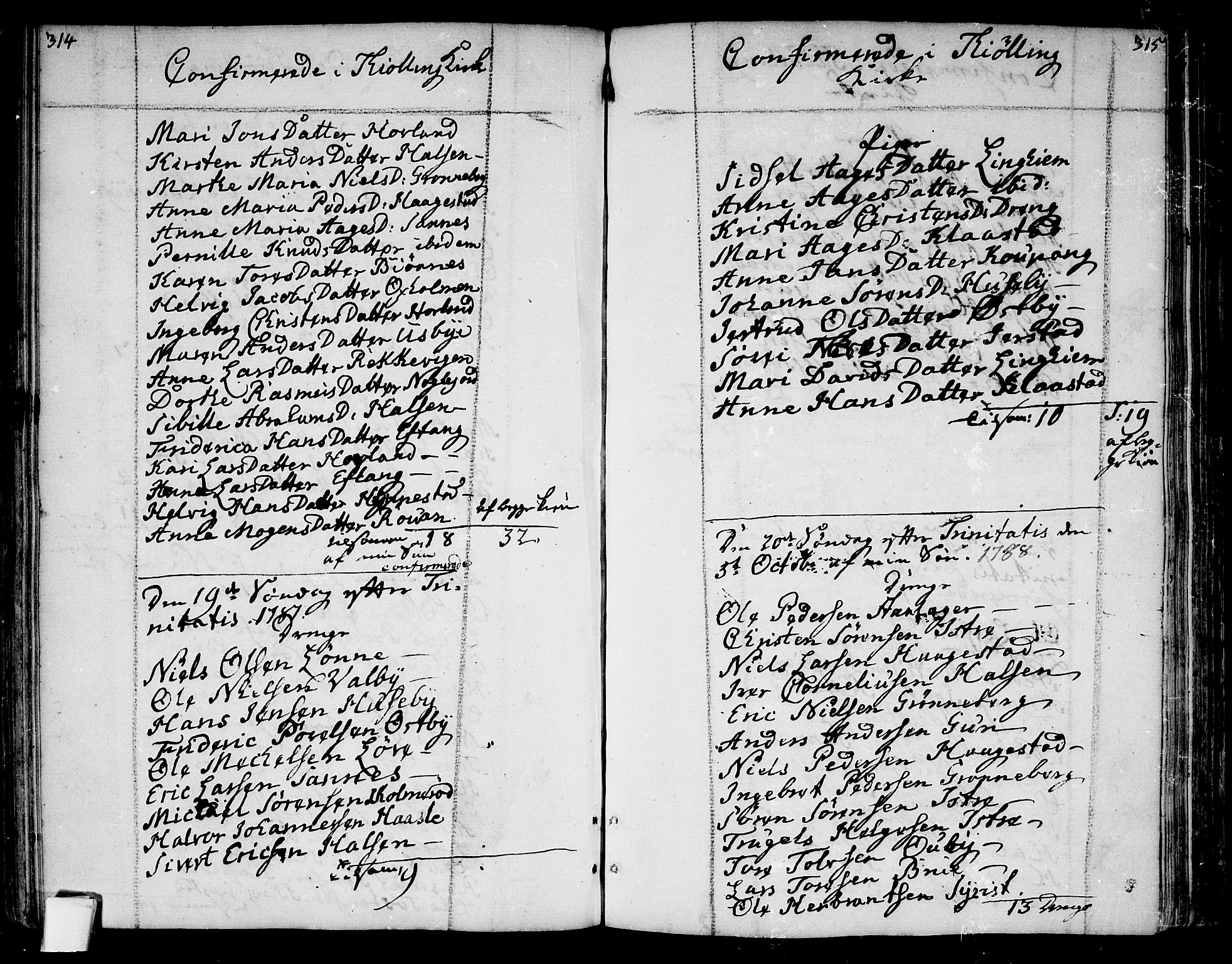 Tjølling kirkebøker, SAKO/A-60/F/Fa/L0004: Parish register (official) no. 4, 1779-1817, p. 314-315