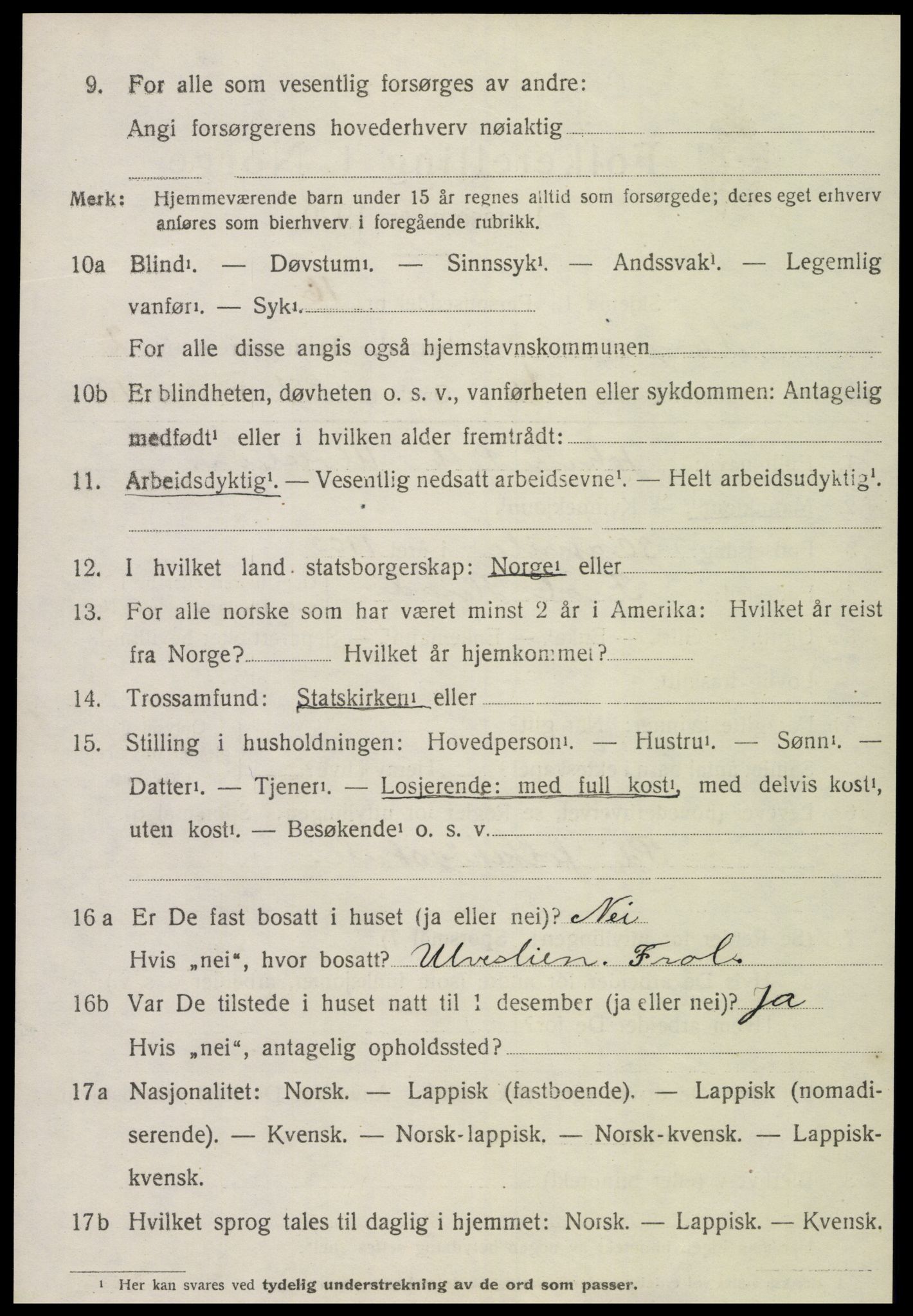 SAT, 1920 census for Skogn, 1920, p. 3678