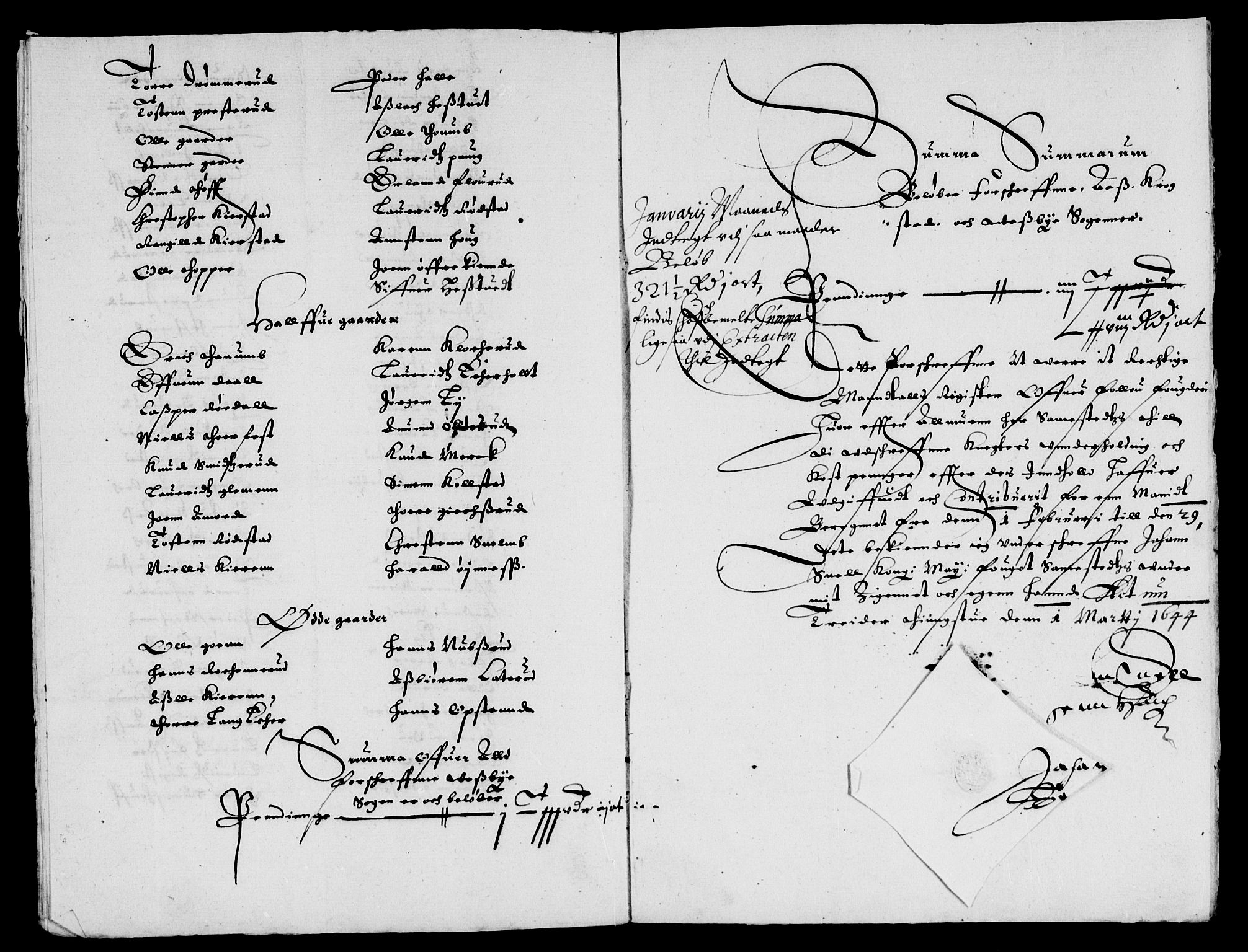 Rentekammeret inntil 1814, Reviderte regnskaper, Lensregnskaper, AV/RA-EA-5023/R/Rb/Rba/L0178: Akershus len, 1644