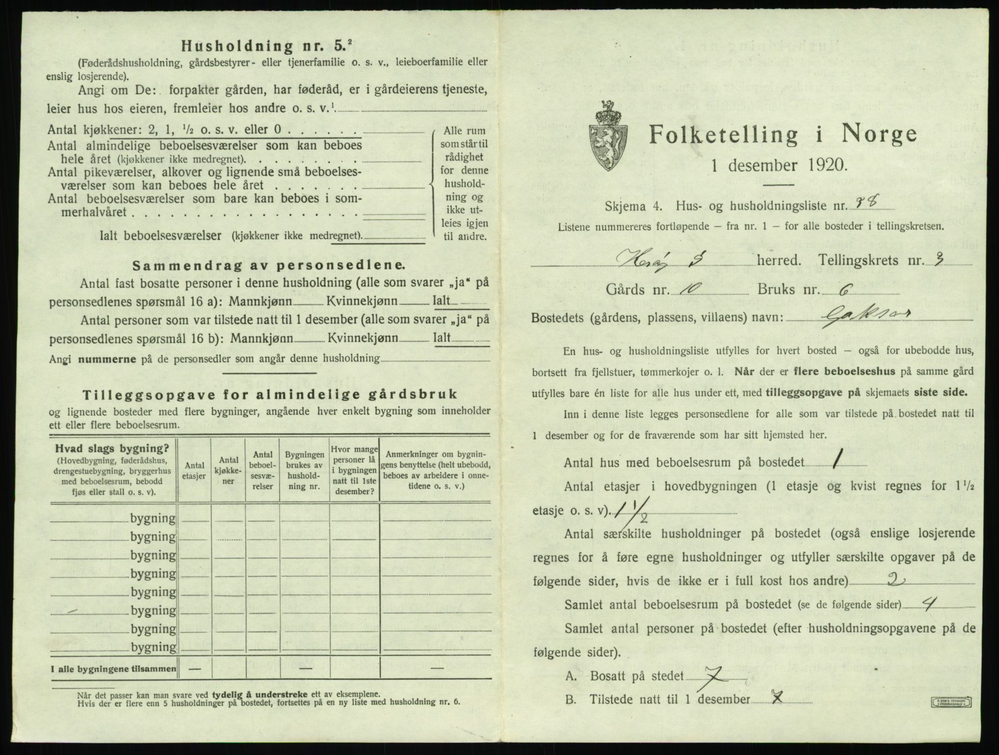 SAT, 1920 census for Herøy (MR), 1920, p. 255