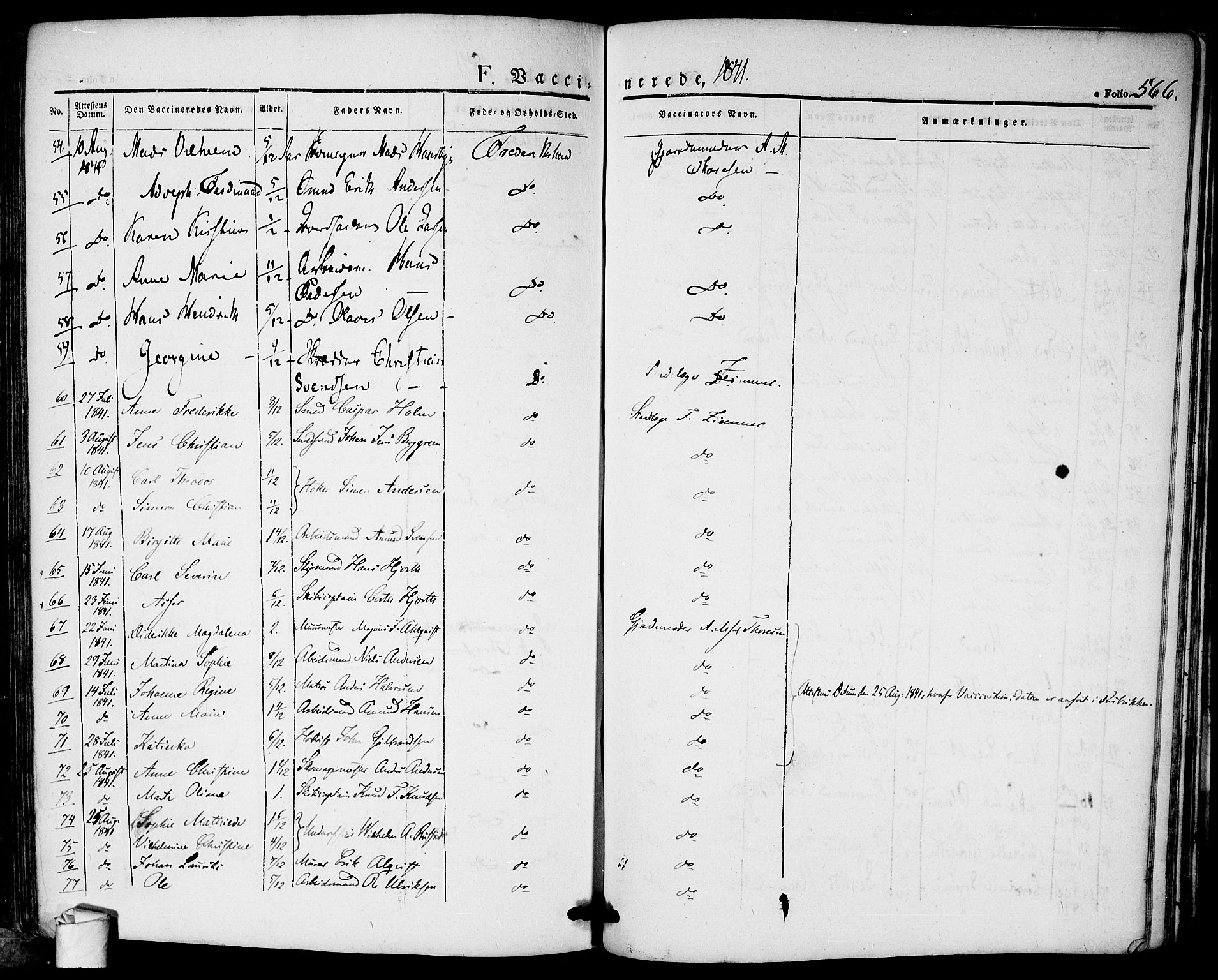 Halden prestekontor Kirkebøker, SAO/A-10909/F/Fa/L0005: Parish register (official) no. I 5, 1834-1845, p. 566