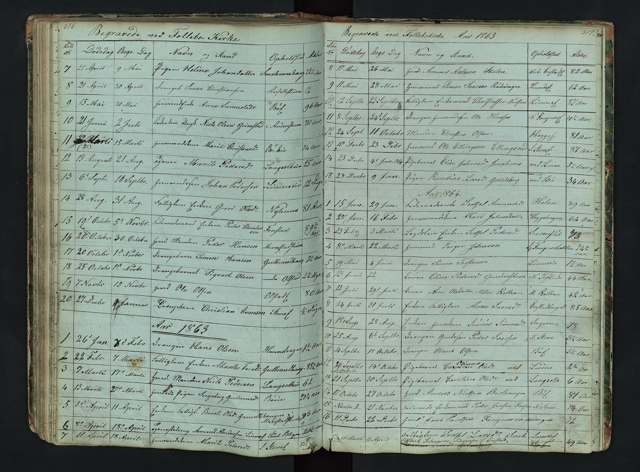 Gausdal prestekontor, SAH/PREST-090/H/Ha/Hab/L0006: Parish register (copy) no. 6, 1846-1893, p. 316-317