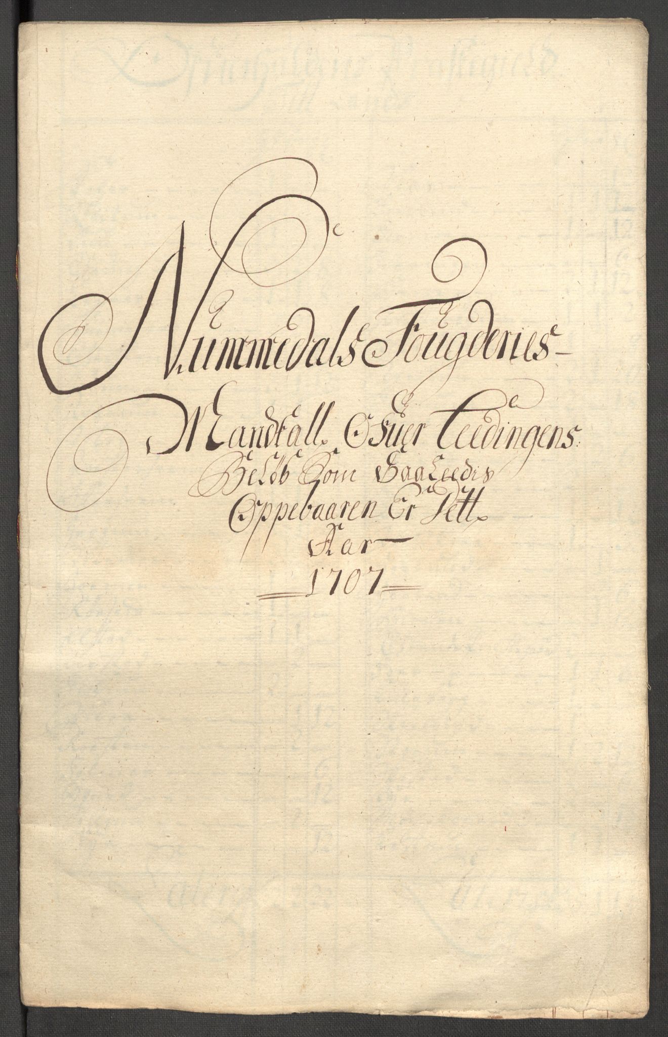 Rentekammeret inntil 1814, Reviderte regnskaper, Fogderegnskap, RA/EA-4092/R64/L4430: Fogderegnskap Namdal, 1707-1708, p. 146
