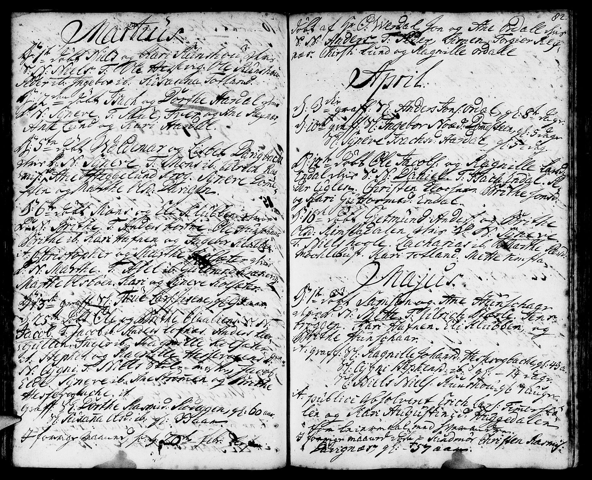 Davik sokneprestembete, SAB/A-79701/H/Haa/Haaa/L0002: Parish register (official) no. A 2, 1742-1816, p. 82