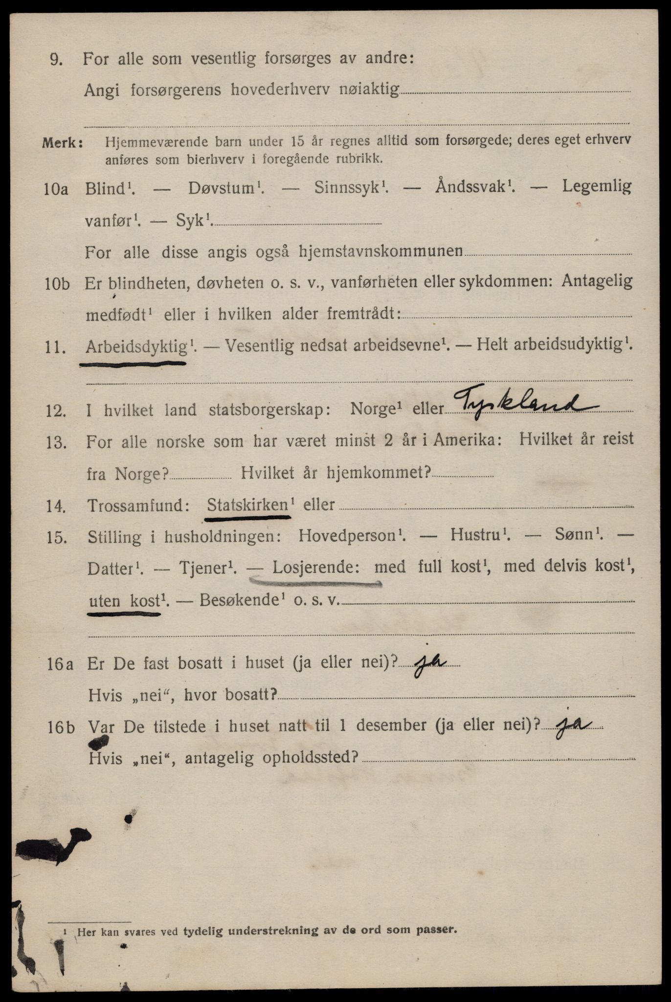 SAT, 1920 census for Trondheim, 1920, p. 132675