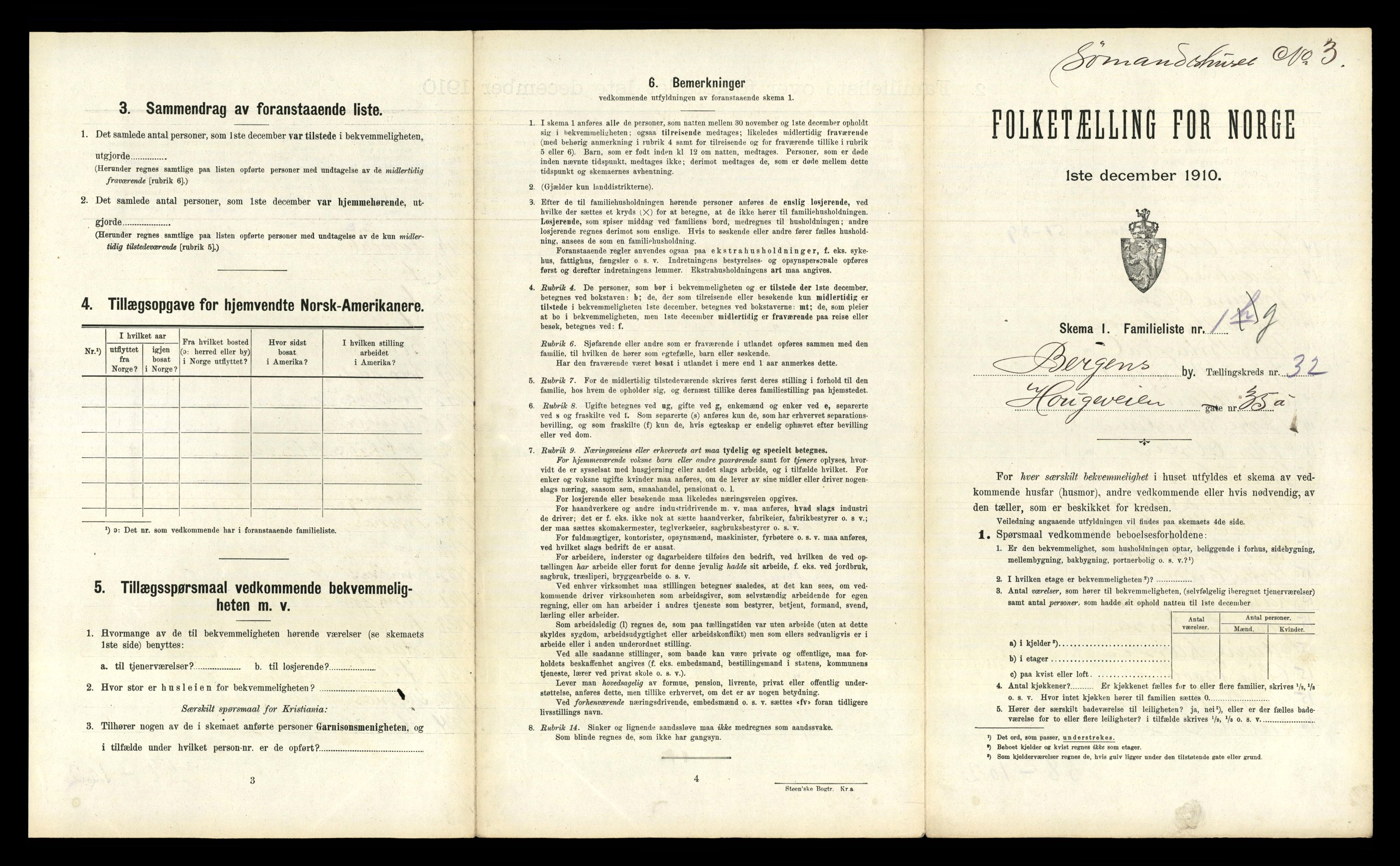 RA, 1910 census for Bergen, 1910, p. 10921