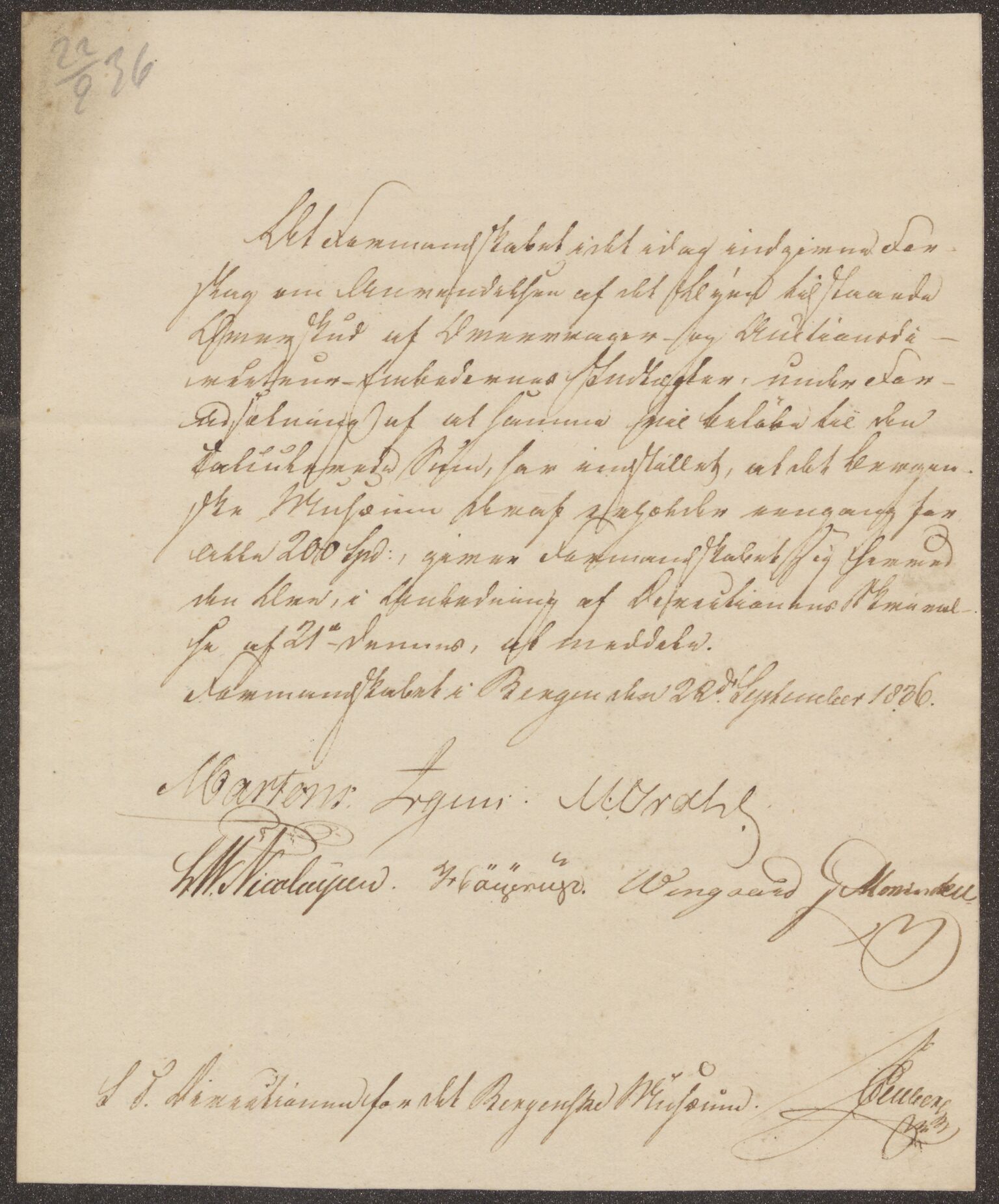 Bergens Museum, UMB/A007/D/Da/L0008/0003: Brevsamling 1836 / Brevsamling 1836, 1836