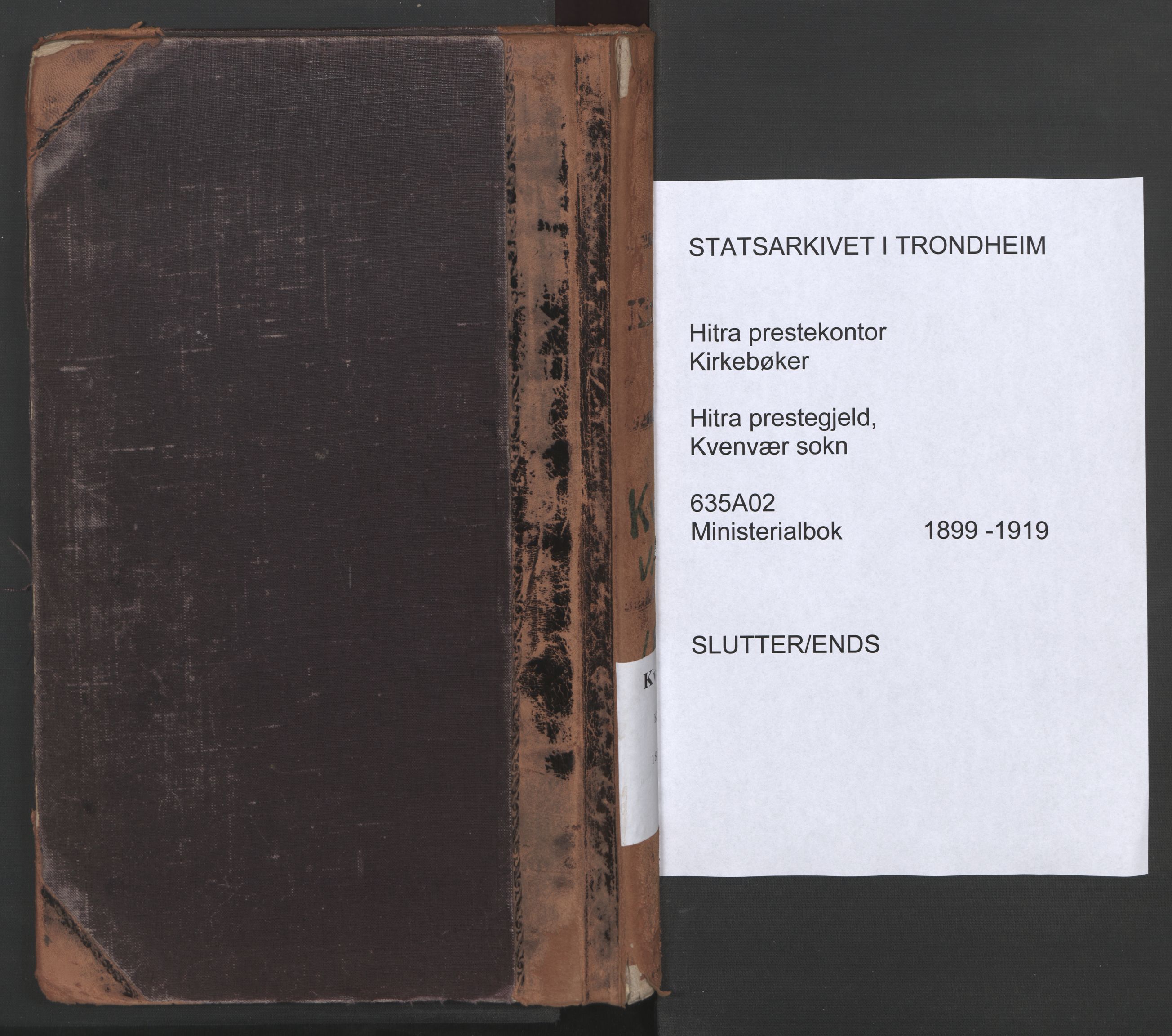 Ministerialprotokoller, klokkerbøker og fødselsregistre - Sør-Trøndelag, SAT/A-1456/635/L0552: Parish register (official) no. 635A02, 1899-1919
