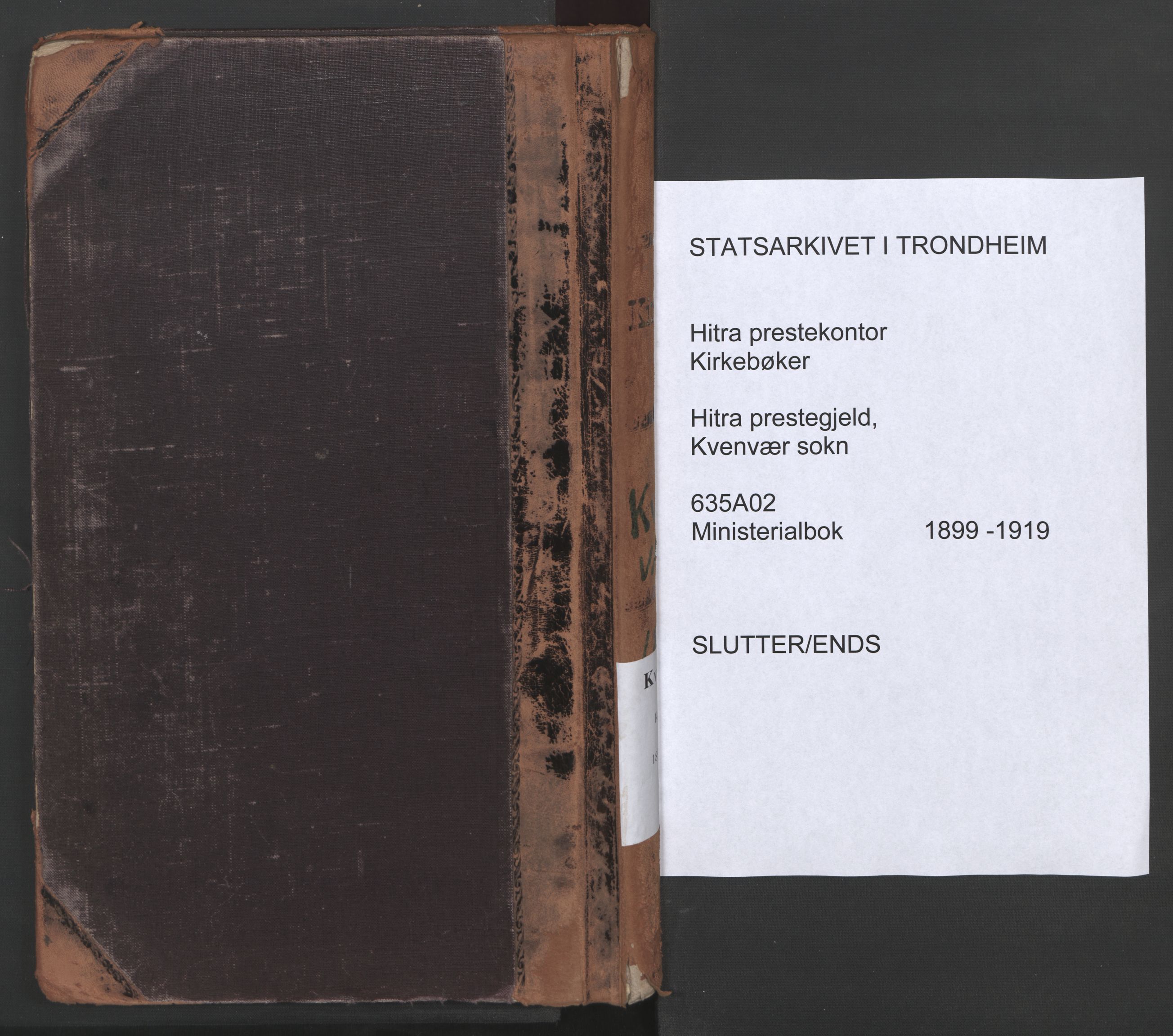 Ministerialprotokoller, klokkerbøker og fødselsregistre - Sør-Trøndelag, AV/SAT-A-1456/635/L0552: Parish register (official) no. 635A02, 1899-1919