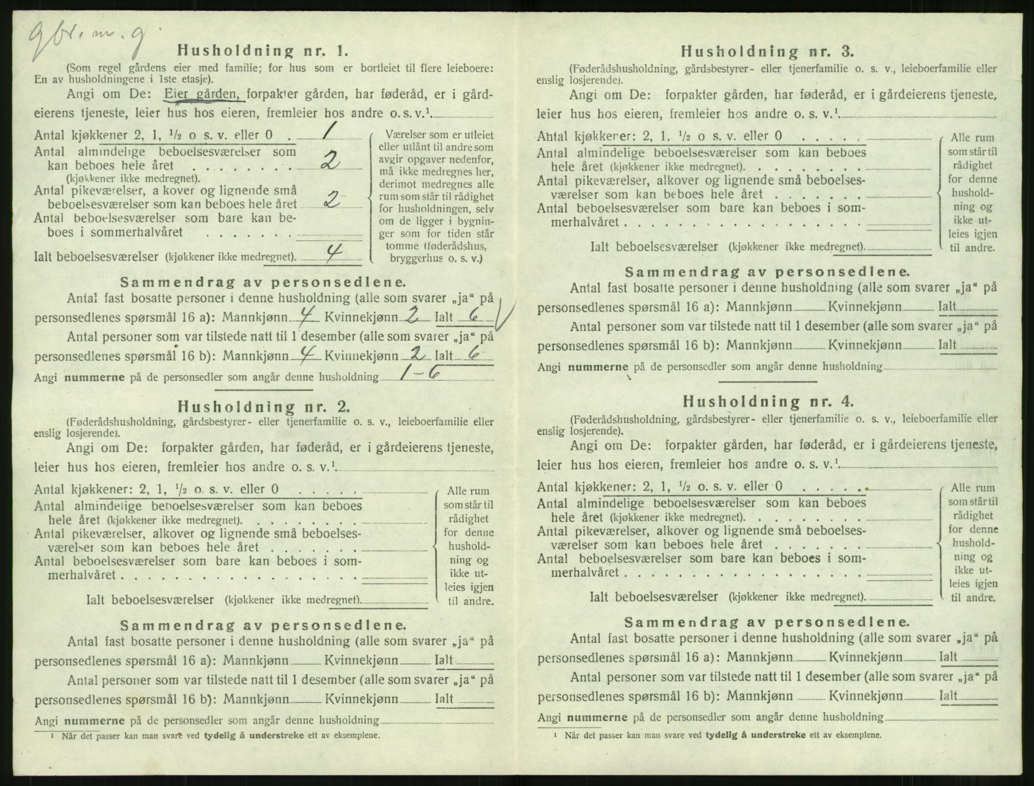 SAT, 1920 census for Norddal, 1920, p. 808
