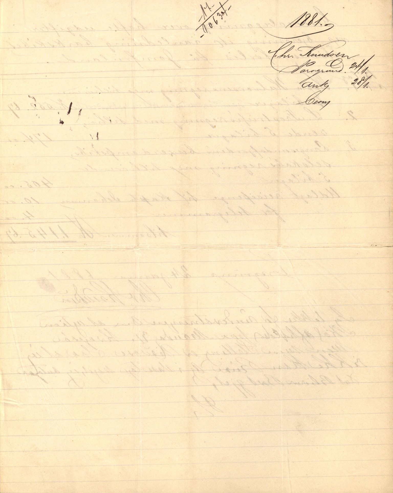 Pa 63 - Østlandske skibsassuranceforening, VEMU/A-1079/G/Ga/L0012/0003: Havaridokumenter / Pløen, 1880