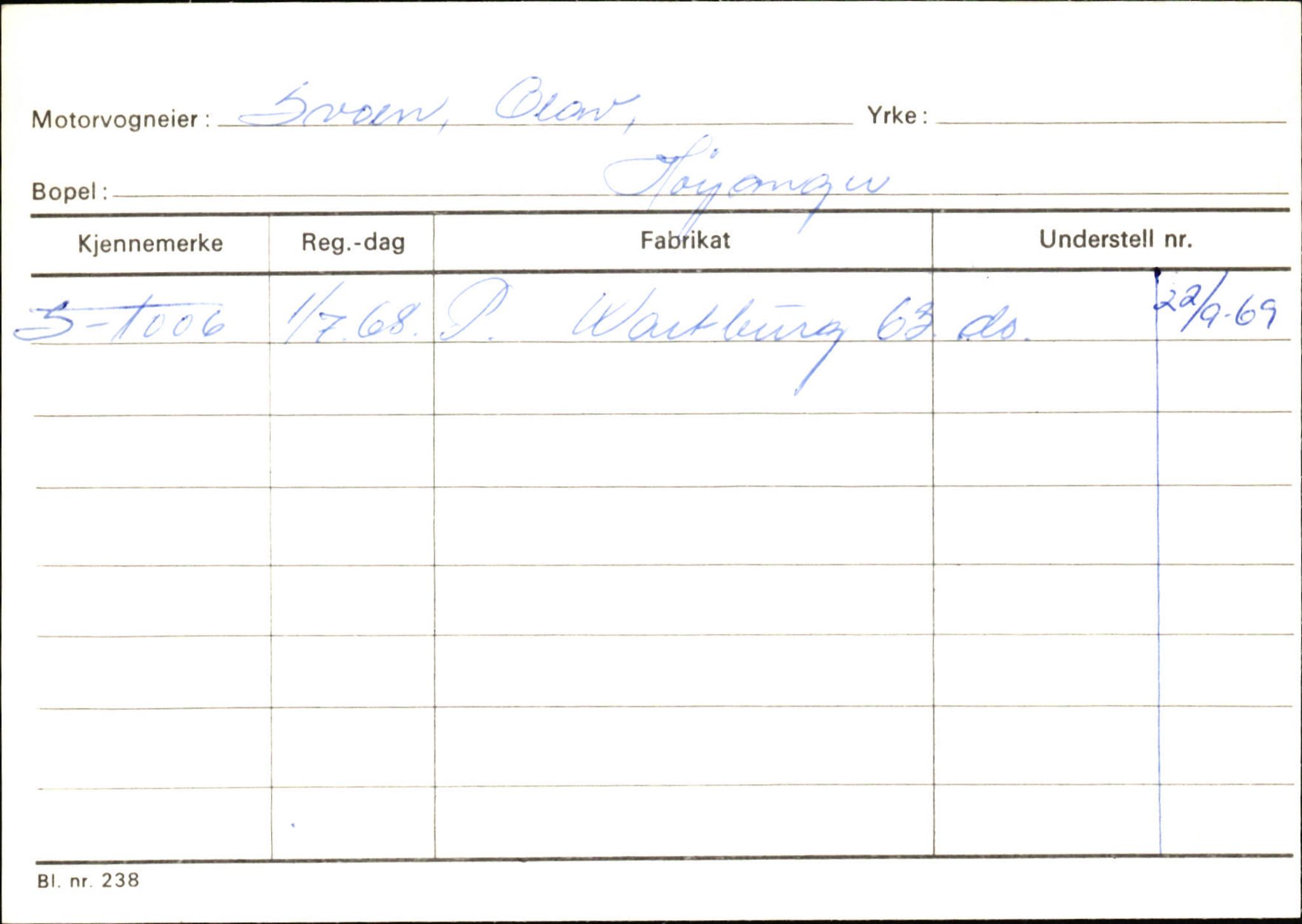 Statens vegvesen, Sogn og Fjordane vegkontor, AV/SAB-A-5301/4/F/L0131: Eigarregister Høyanger P-Å. Stryn S-Å, 1945-1975, p. 465