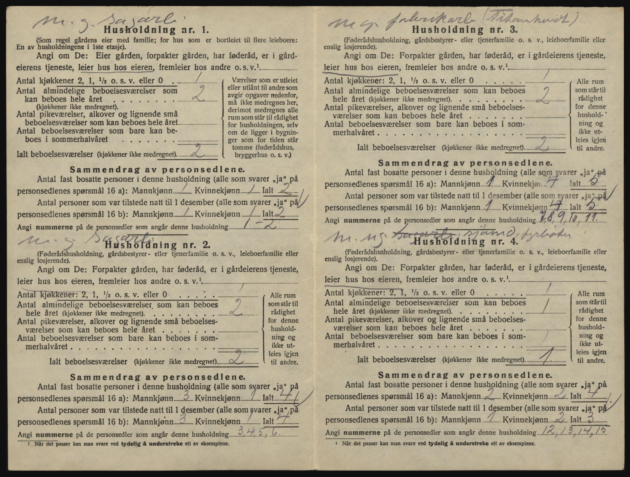 SAO, 1920 census for Glemmen, 1920, p. 76