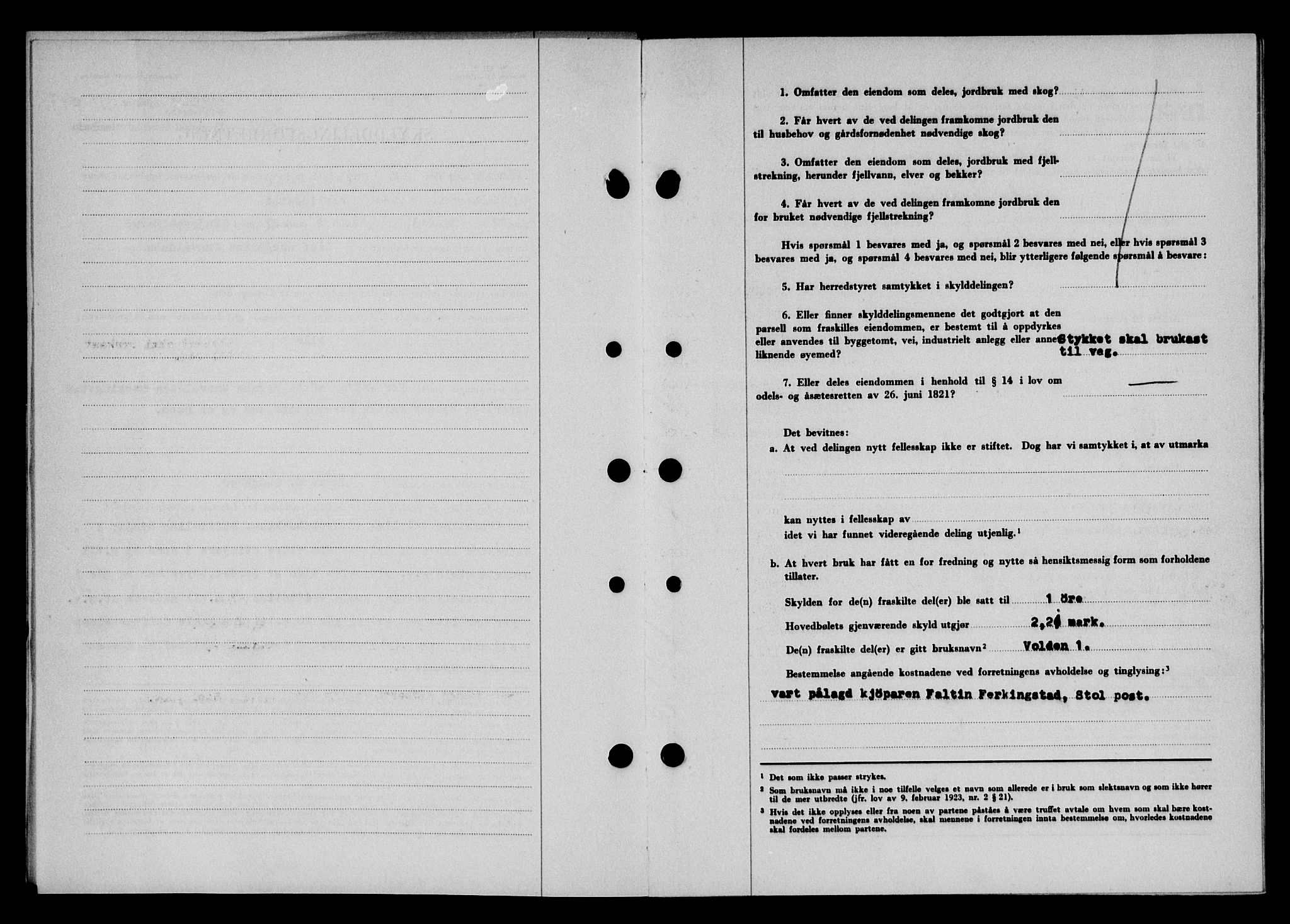 Karmsund sorenskriveri, SAST/A-100311/01/II/IIB/L0090: Mortgage book no. 70A, 1947-1947, Diary no: : 1311/1947