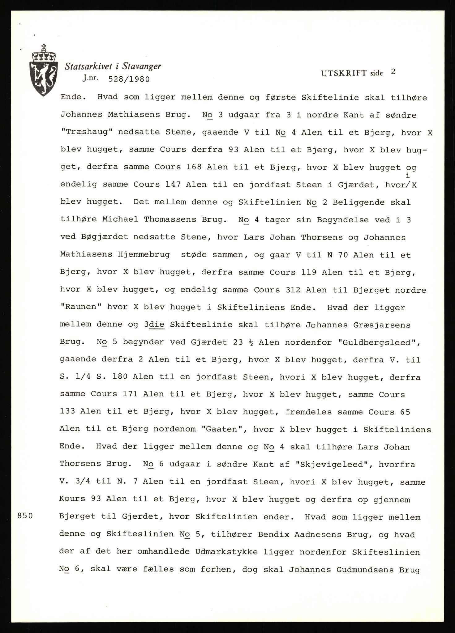 Statsarkivet i Stavanger, SAST/A-101971/03/Y/Yj/L0063: Avskrifter sortert etter gårdsnavn: Nordbraud - Nordvik, 1750-1930, p. 590