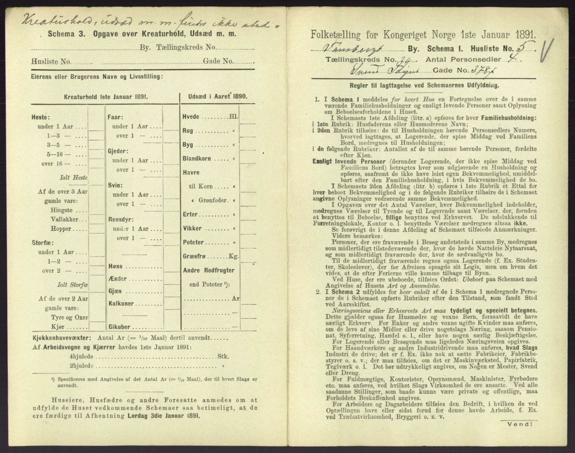 RA, 1891 census for 0705 Tønsberg, 1891, p. 1122