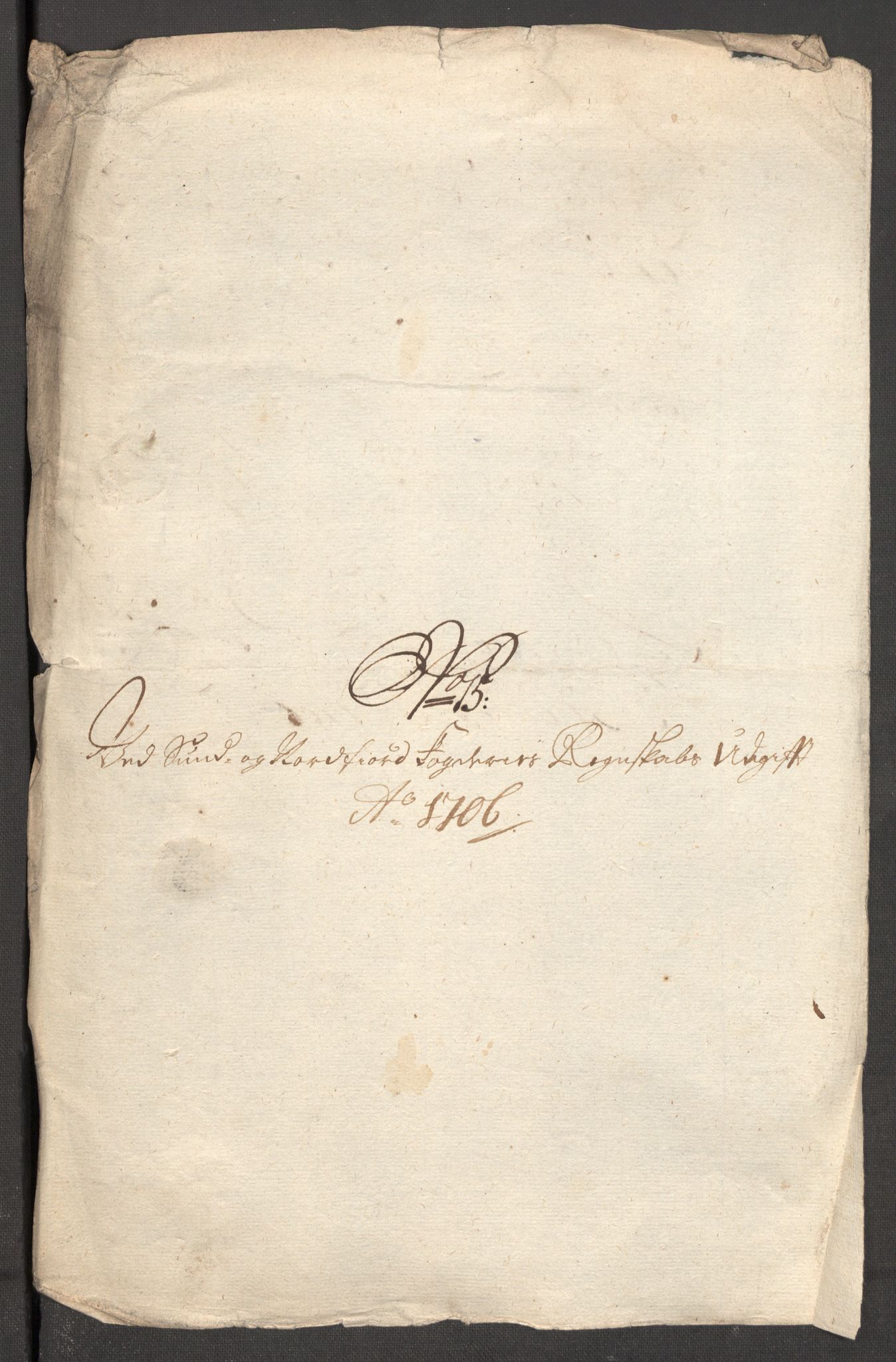 Rentekammeret inntil 1814, Reviderte regnskaper, Fogderegnskap, AV/RA-EA-4092/R53/L3430: Fogderegnskap Sunn- og Nordfjord, 1706-1707, p. 177