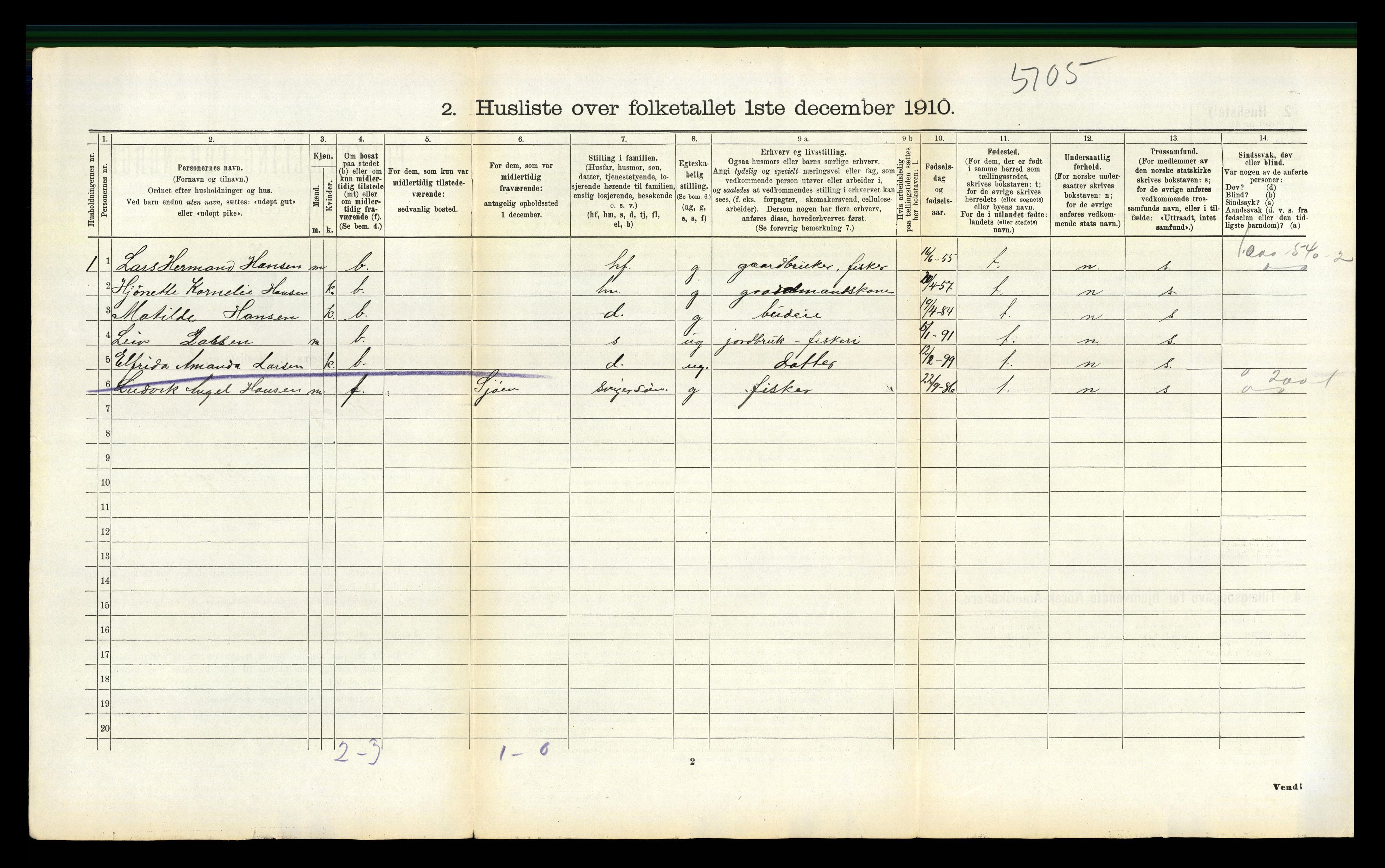 RA, 1910 census for Herøy, 1910, p. 1236