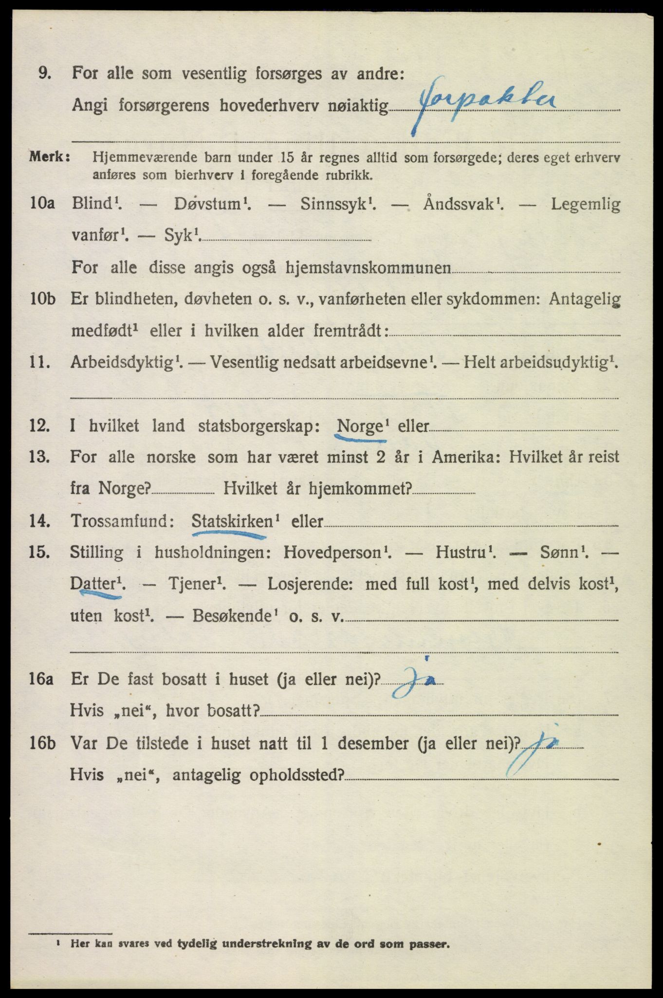 SAH, 1920 census for Vang (Hedmark), 1920, p. 16024