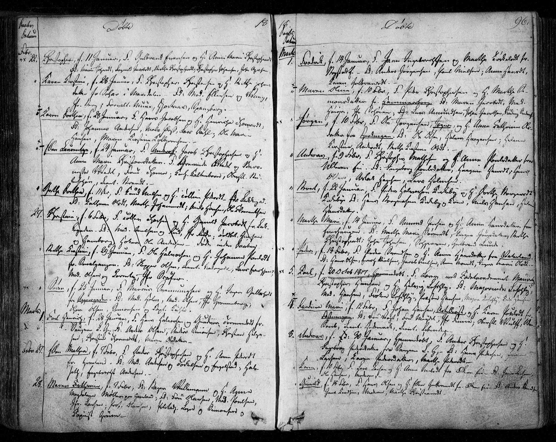 Aker prestekontor kirkebøker, AV/SAO-A-10861/F/L0011: Parish register (official) no. 11, 1810-1819, p. 96