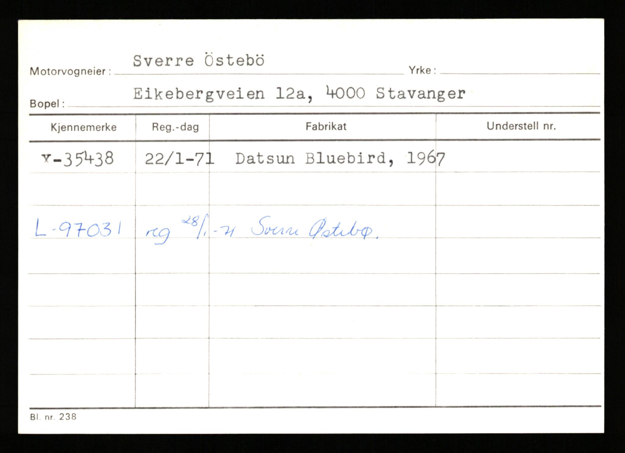 Stavanger trafikkstasjon, SAST/A-101942/0/G/L0006: Registreringsnummer: 34250 - 49007, 1930-1971, p. 377