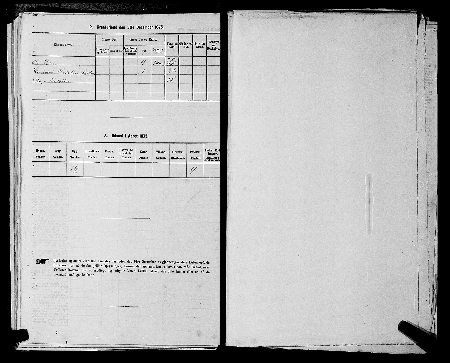 SAKO, 1875 census for 0835P Rauland, 1875, p. 223