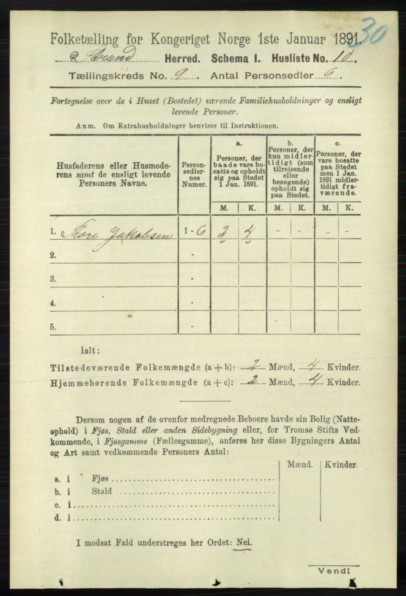 RA, 1891 census for 1130 Strand, 1891, p. 2620