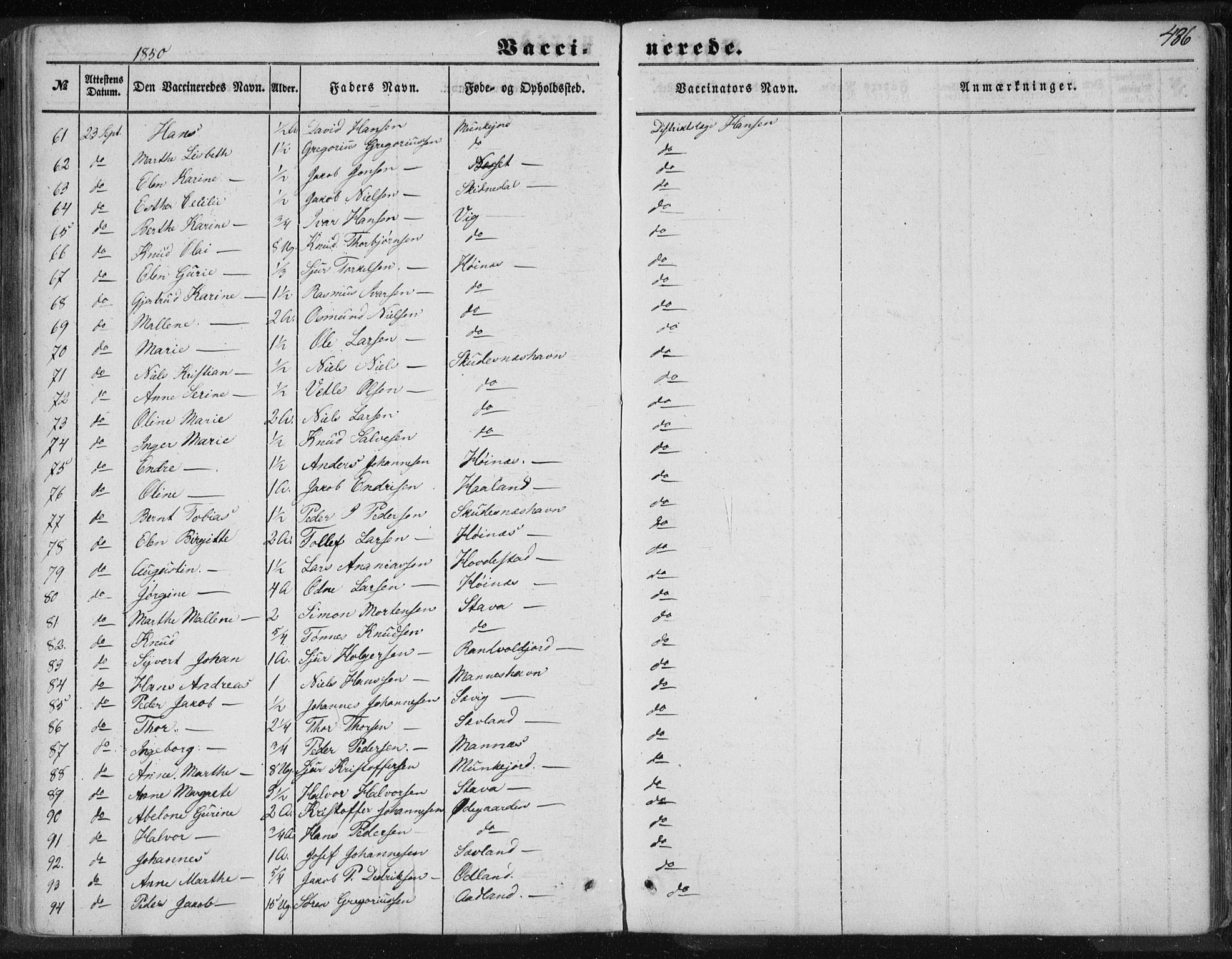 Skudenes sokneprestkontor, AV/SAST-A -101849/H/Ha/Haa/L0005: Parish register (official) no. A 3.2, 1847-1863, p. 486