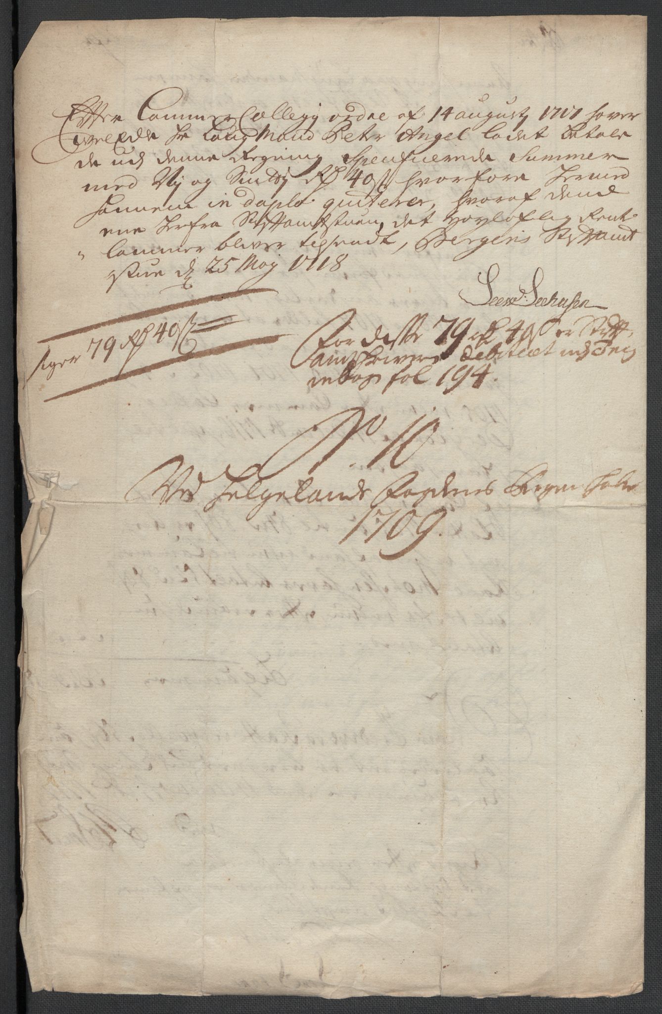 Rentekammeret inntil 1814, Reviderte regnskaper, Fogderegnskap, RA/EA-4092/R65/L4510: Fogderegnskap Helgeland, 1708-1709, p. 265