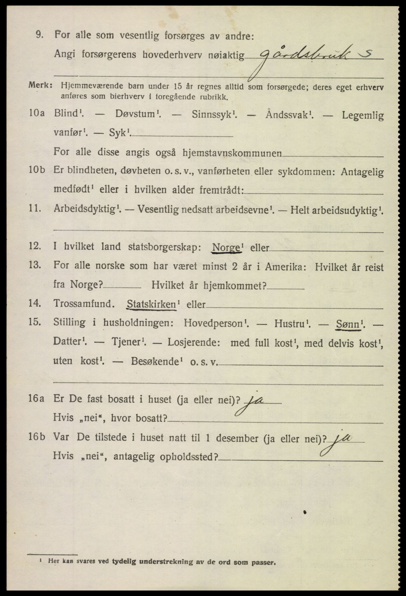 SAH, 1920 census for Nord-Aurdal, 1920, p. 10463