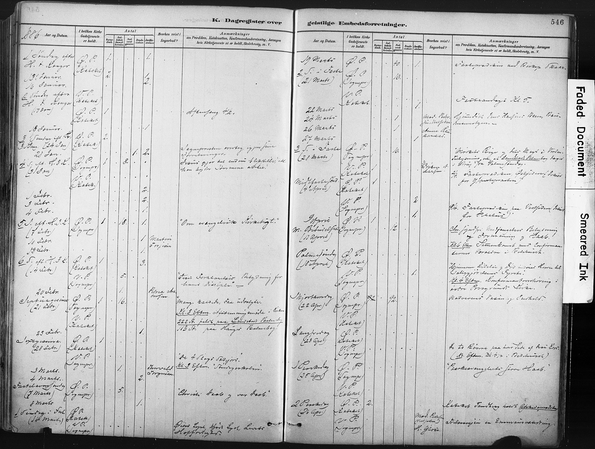 Porsgrunn kirkebøker , AV/SAKO-A-104/F/Fa/L0008: Parish register (official) no. 8, 1878-1895, p. 546