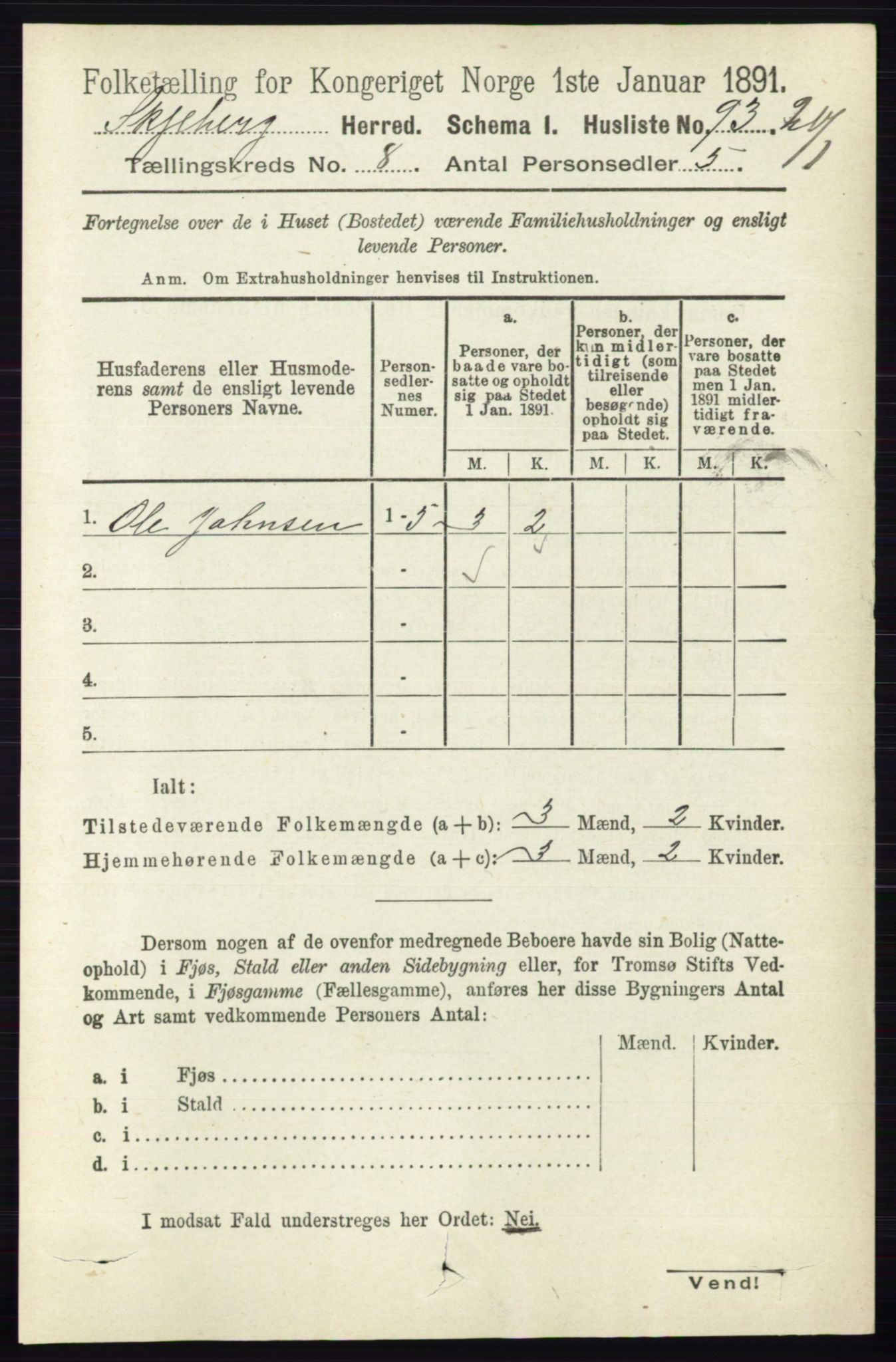 RA, 1891 census for 0115 Skjeberg, 1891, p. 3962