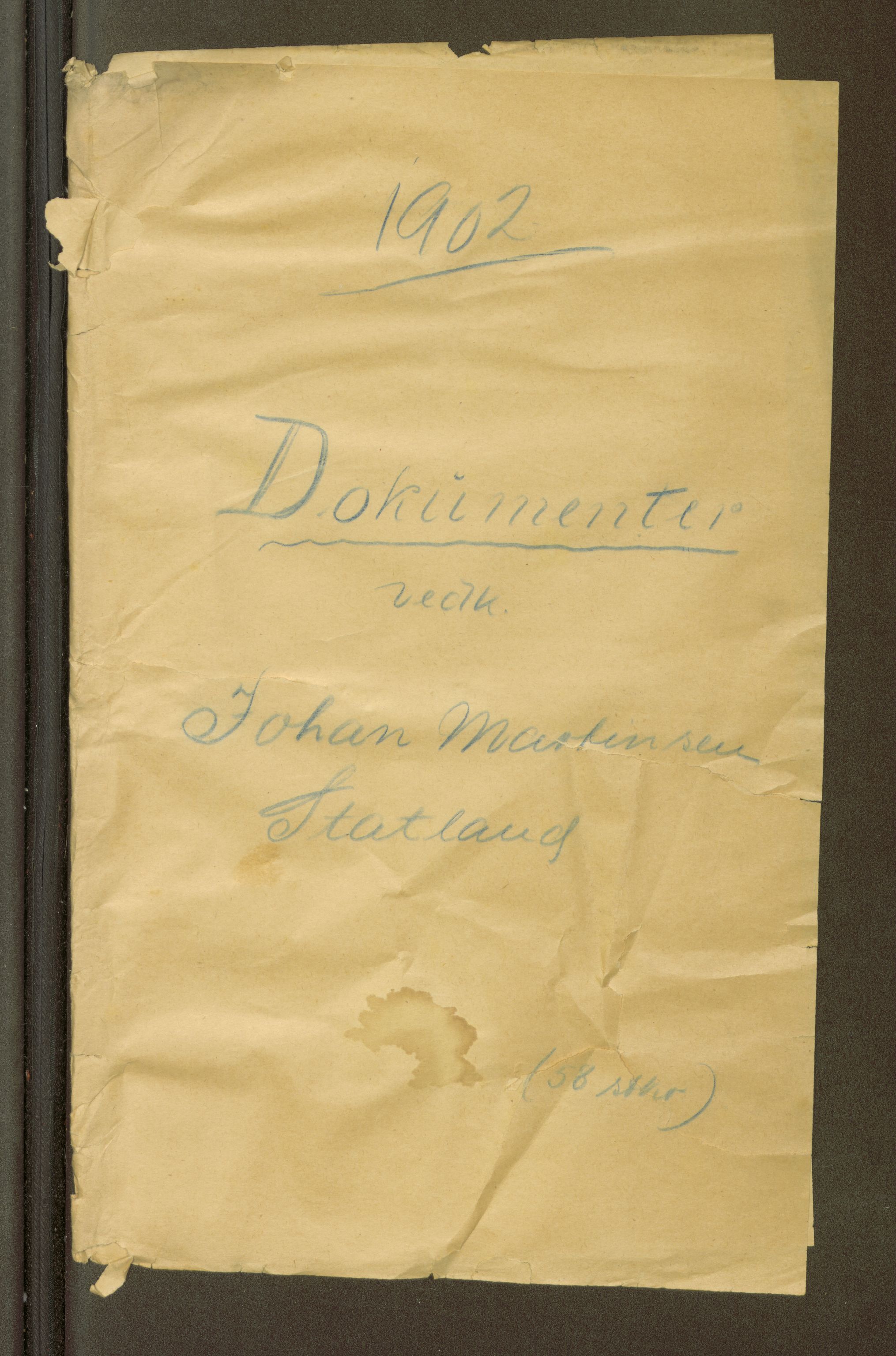 Namdal fogderi, AV/SAT-A-1876/Gba/L0305: Etterforskningar, 1902, p. 1