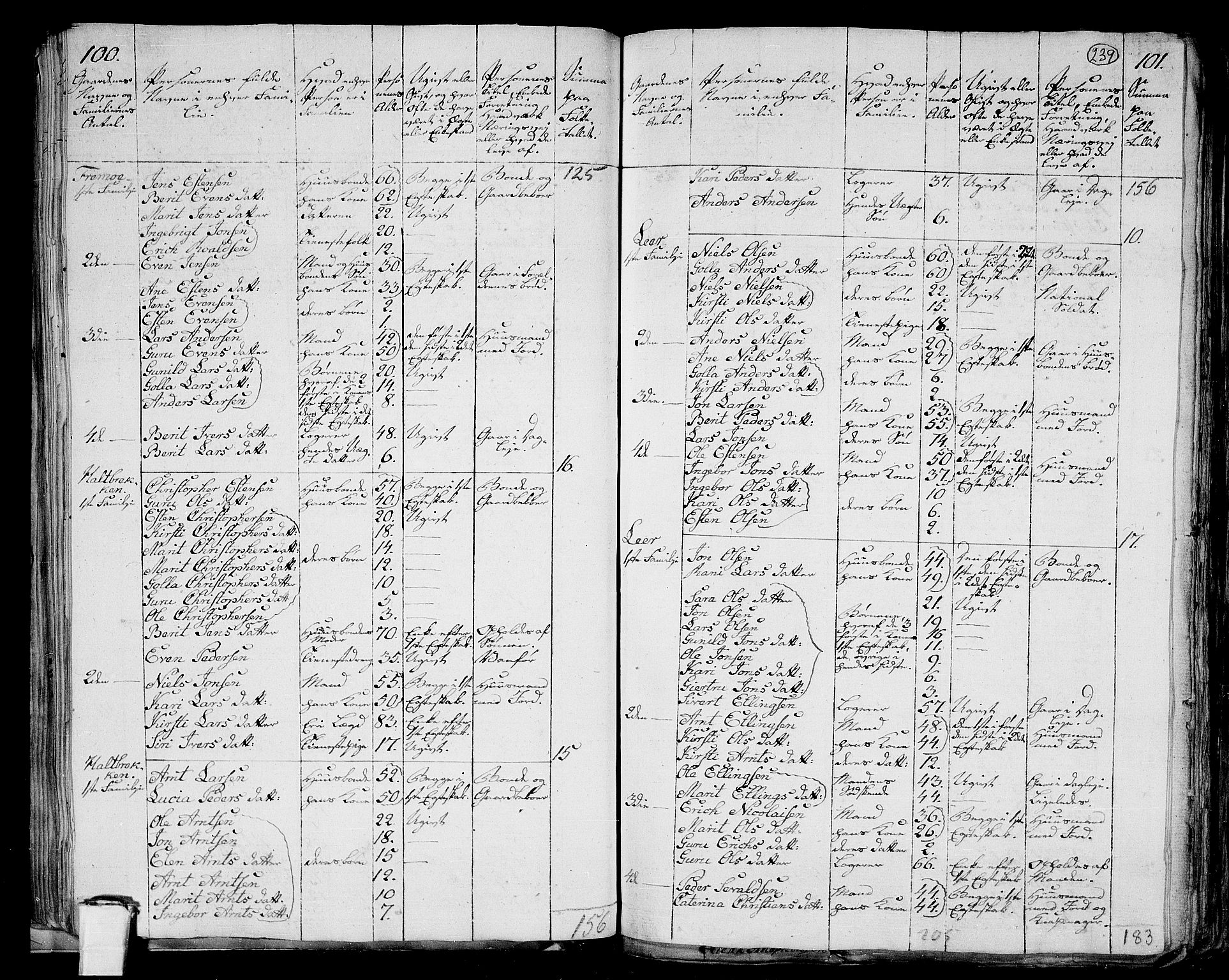 RA, 1801 census for 1653P Melhus, 1801, p. 238b-239a