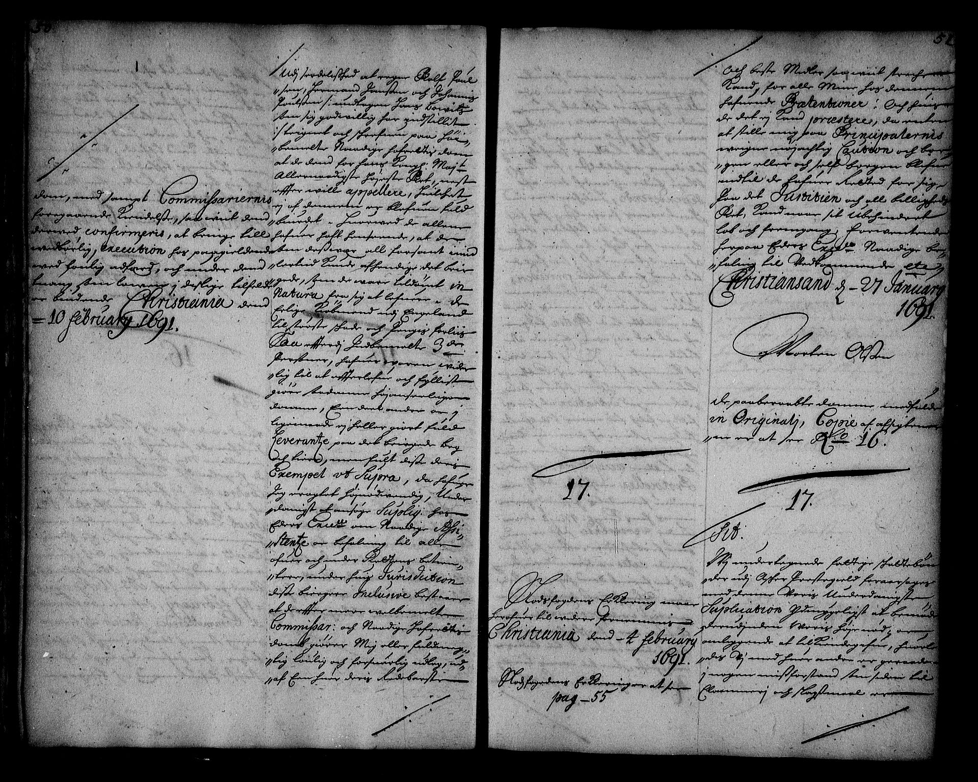 Stattholderembetet 1572-1771, AV/RA-EA-2870/Ae/L0008: Supplikasjons- og resolusjonsprotokoll, 1691, p. 50-51