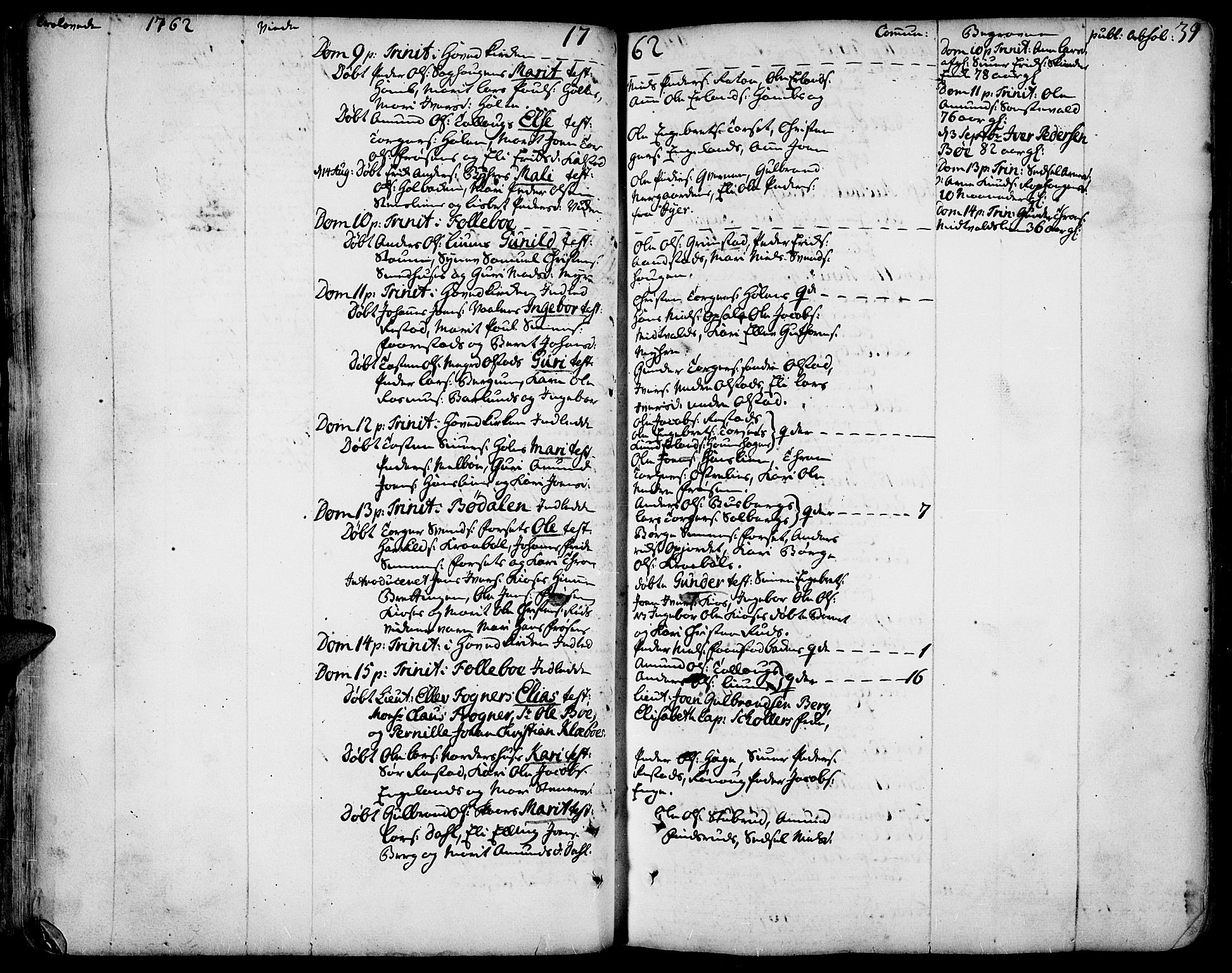 Gausdal prestekontor, AV/SAH-PREST-090/H/Ha/Haa/L0003: Parish register (official) no. 3, 1758-1809, p. 39