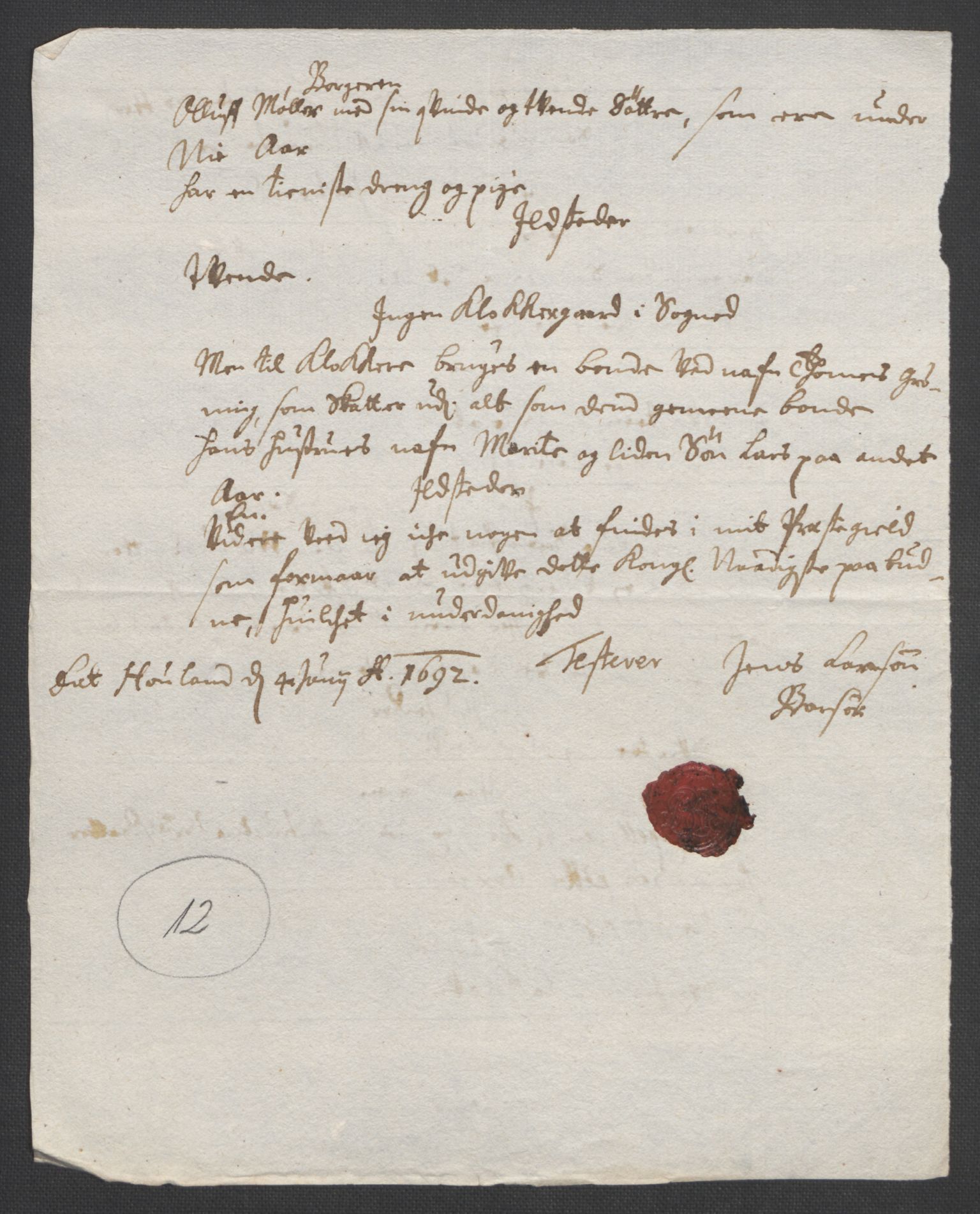 Rentekammeret inntil 1814, Reviderte regnskaper, Fogderegnskap, AV/RA-EA-4092/R47/L2856: Fogderegnskap Ryfylke, 1689-1693, p. 488