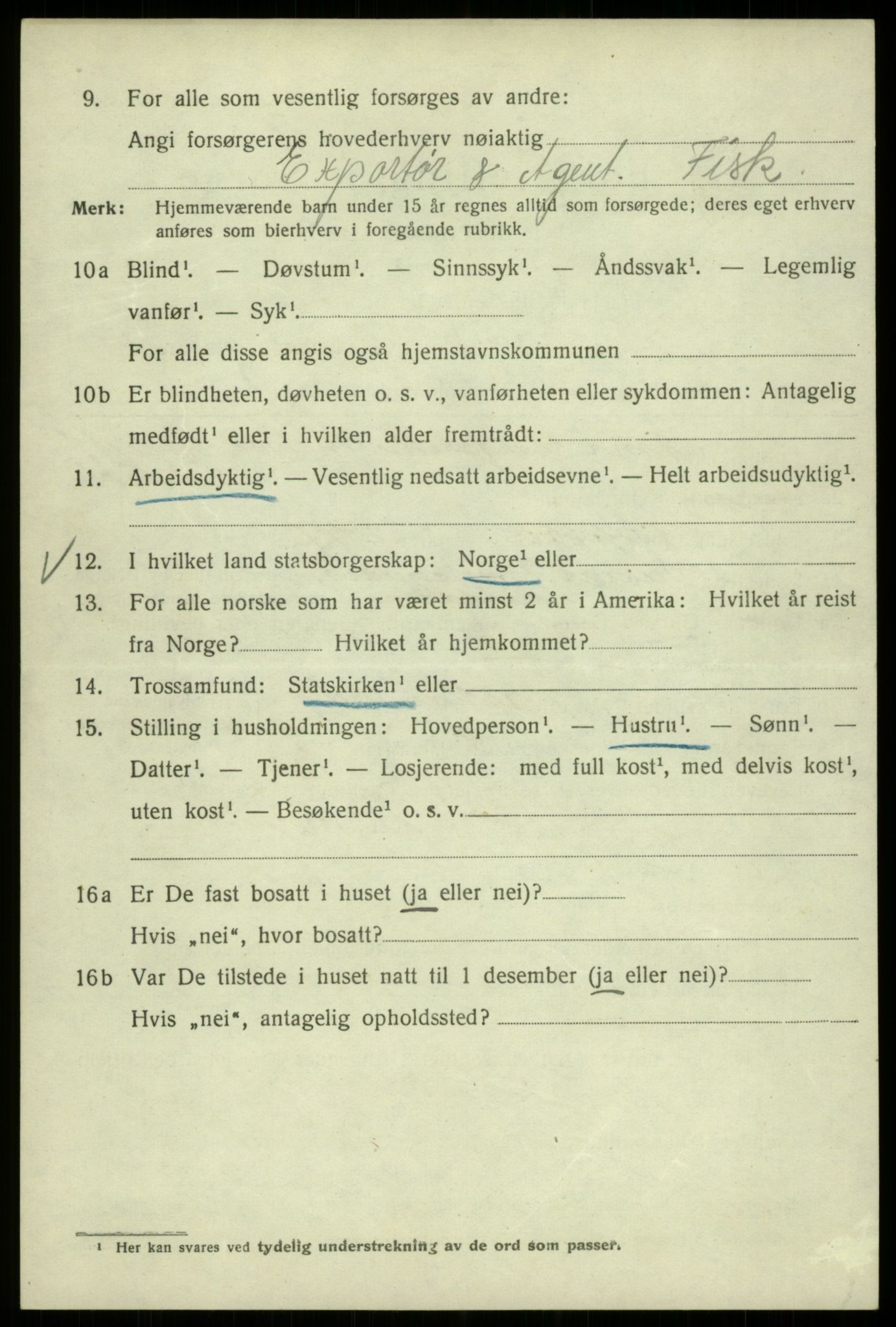 SAB, 1920 census for Bergen, 1920, p. 89580